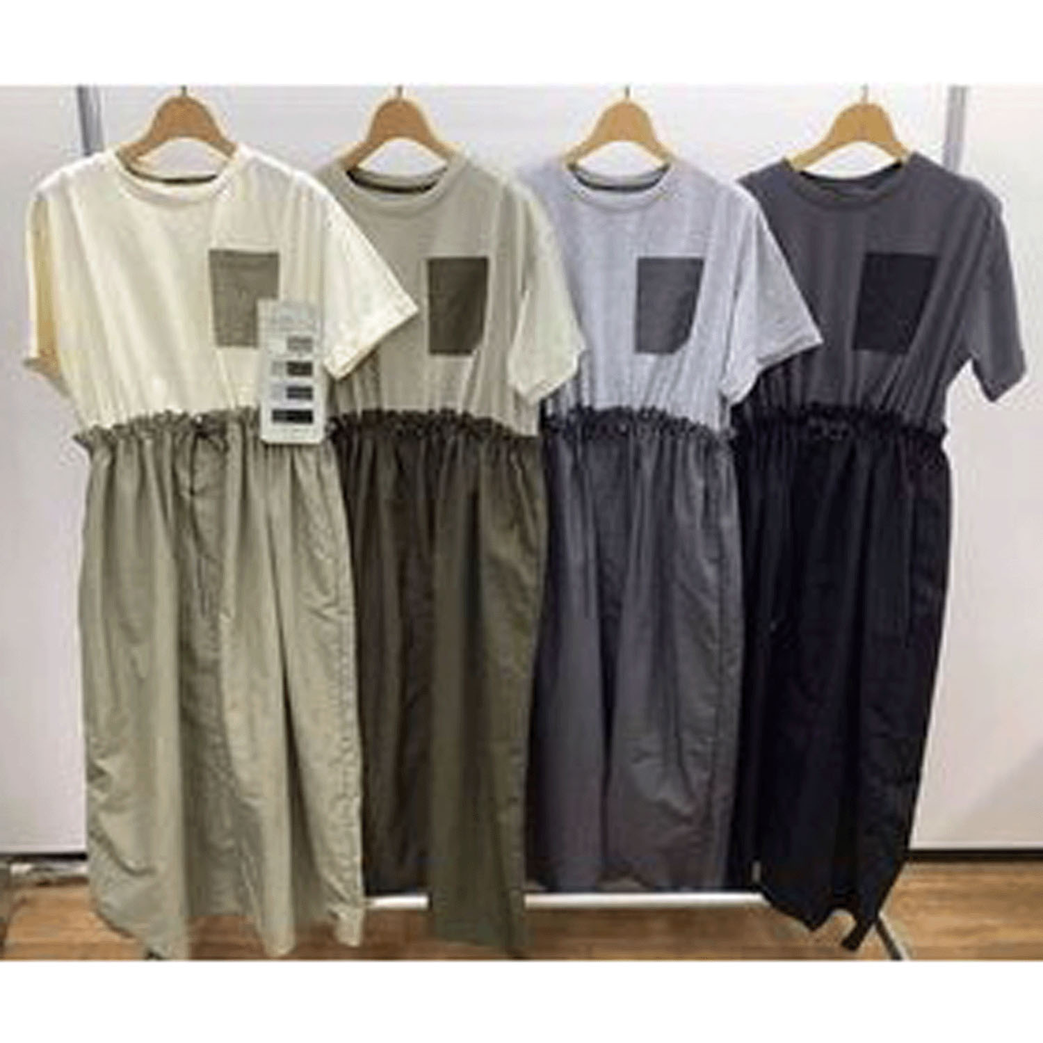 ザンパ 別地切替ドロストワンピース - 画像2