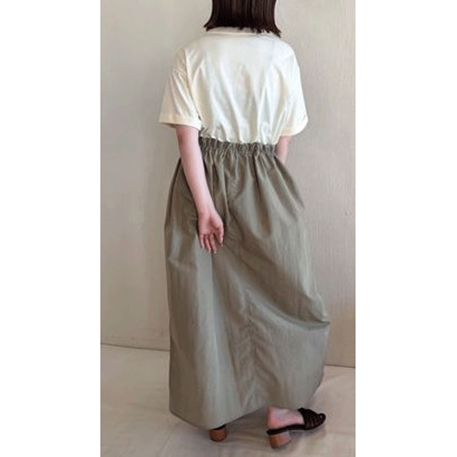 ザンパ 別地切替ドロストワンピース - 画像4