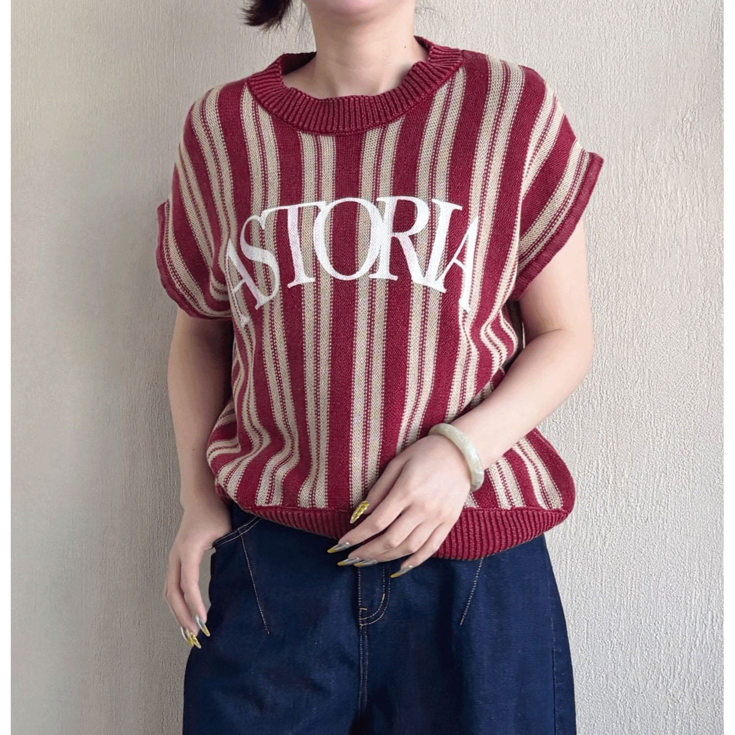 ザンパ ストライプロゴベスト