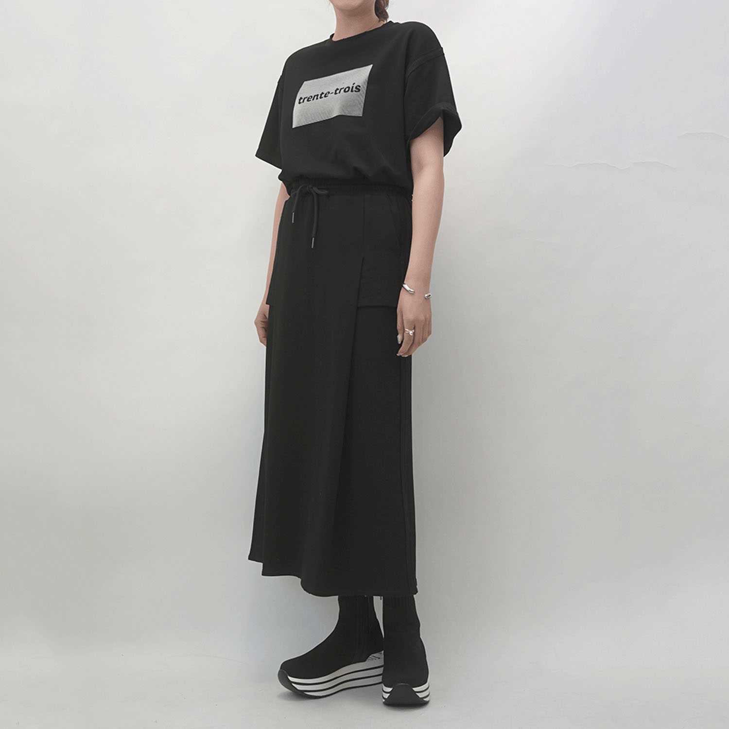 33℃ ラバーブラシプリントダメージ加工 Tシャツ - 画像13