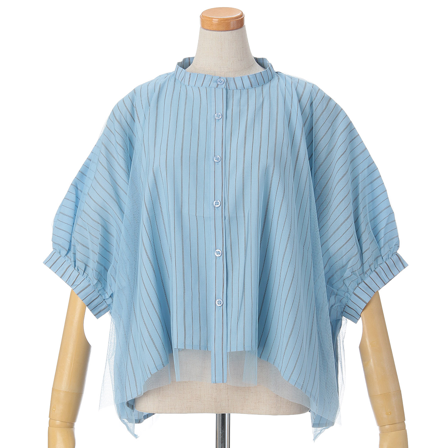 vingtrois ショートチュール重ねシャツ - 画像1