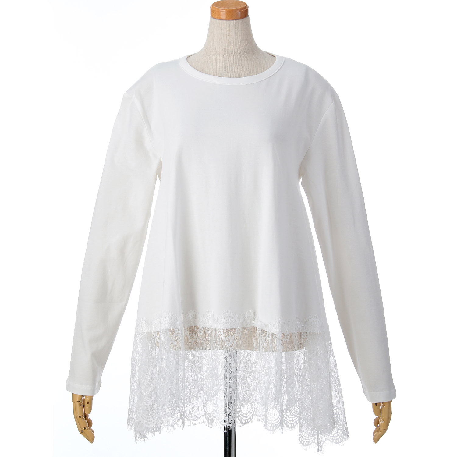 vingtrois 裾レースロンT - 画像1