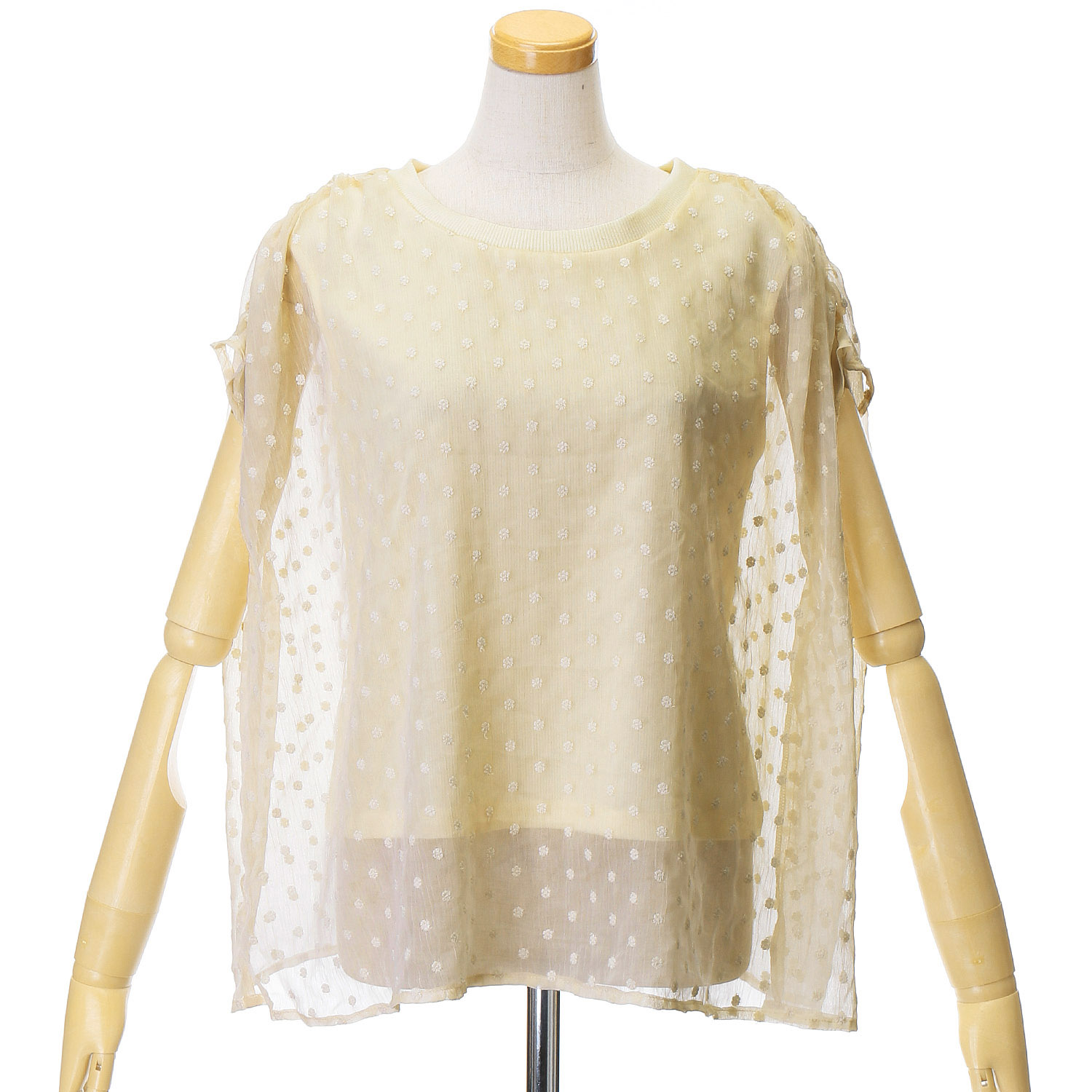 Emilyan 楊柳フラワー刺繍ブラウス - 画像1