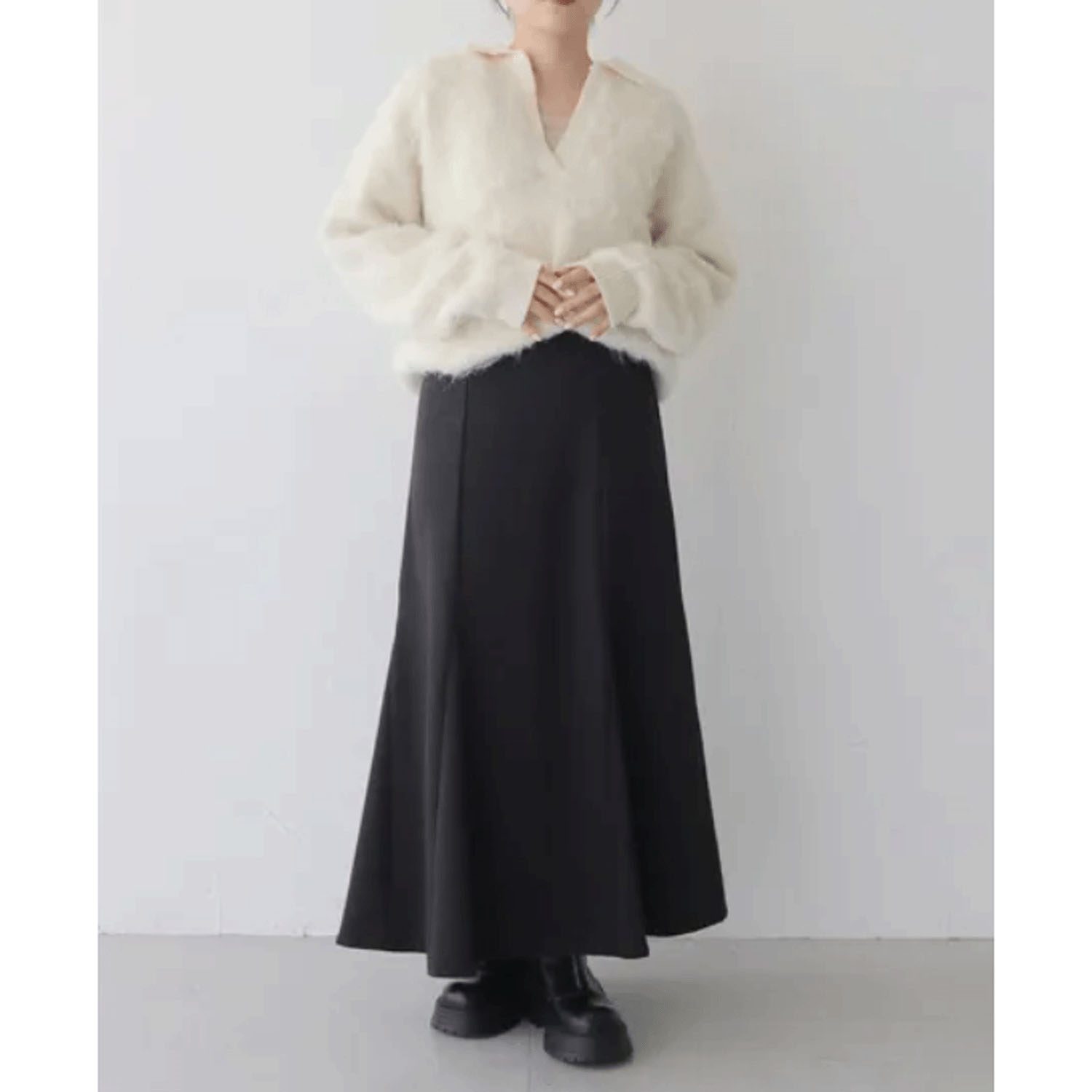 【Insta Live】vingtrois シャギー起毛ポロニット - 画像17