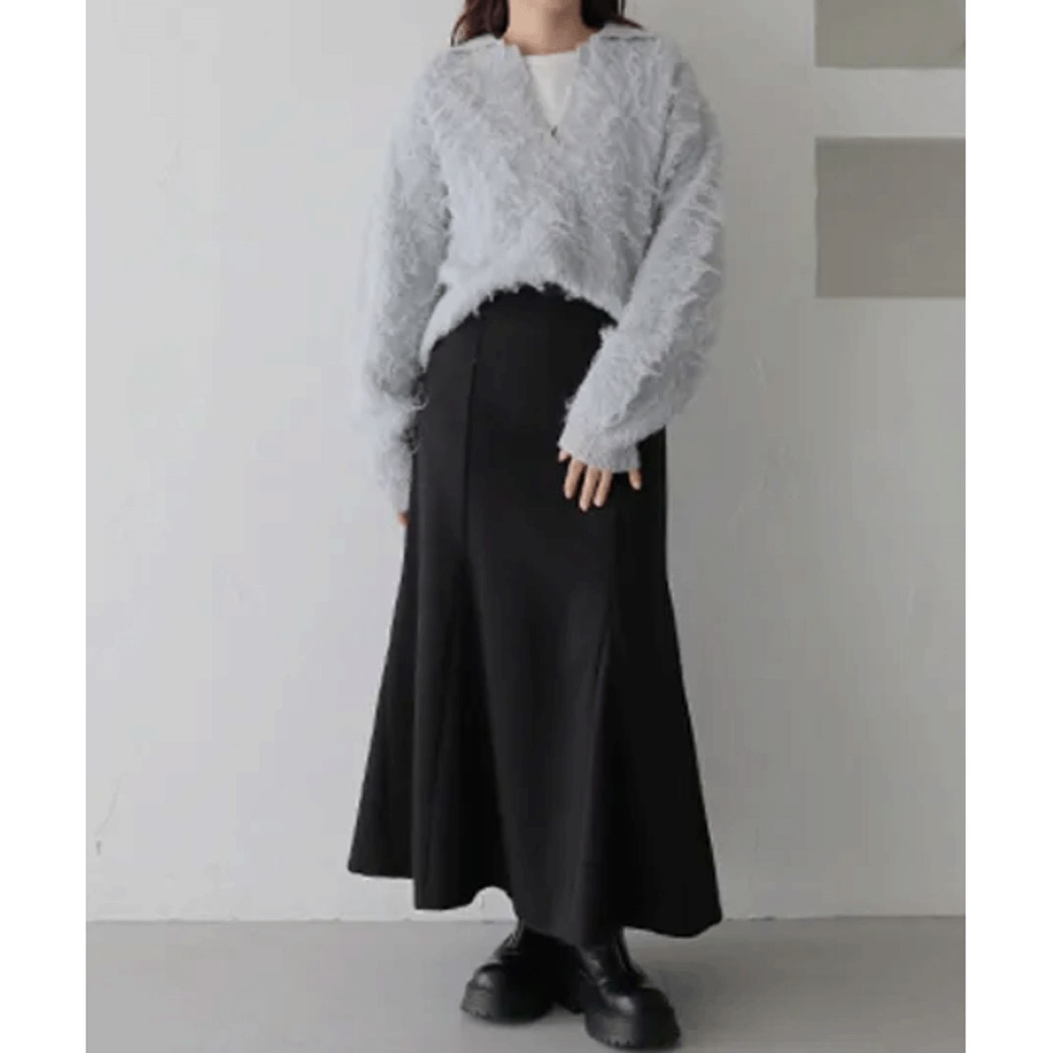 【Insta Live】vingtrois シャギー起毛ポロニット - 画像4