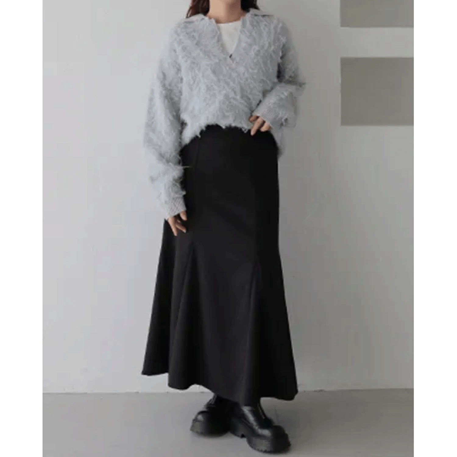 【Insta Live】vingtrois シャギー起毛ポロニット - 画像5