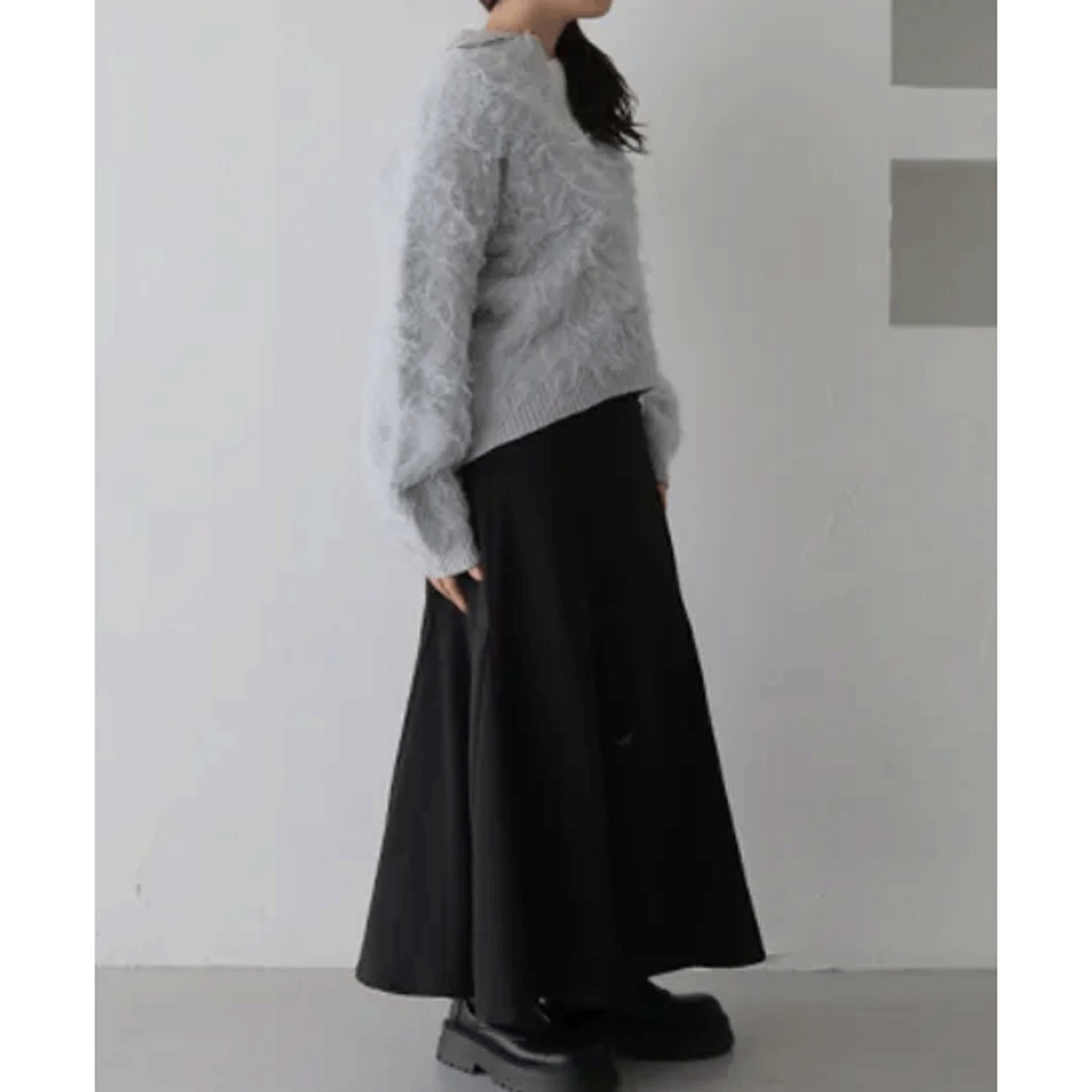 【Insta Live】vingtrois シャギー起毛ポロニット - 画像9