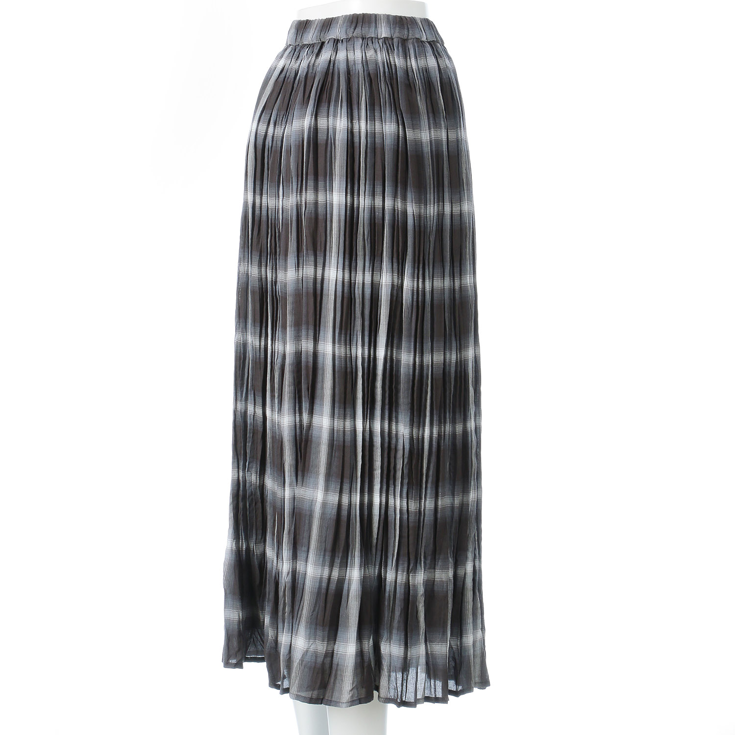 Emilyanシアーオンブレチェックスカート - 画像3