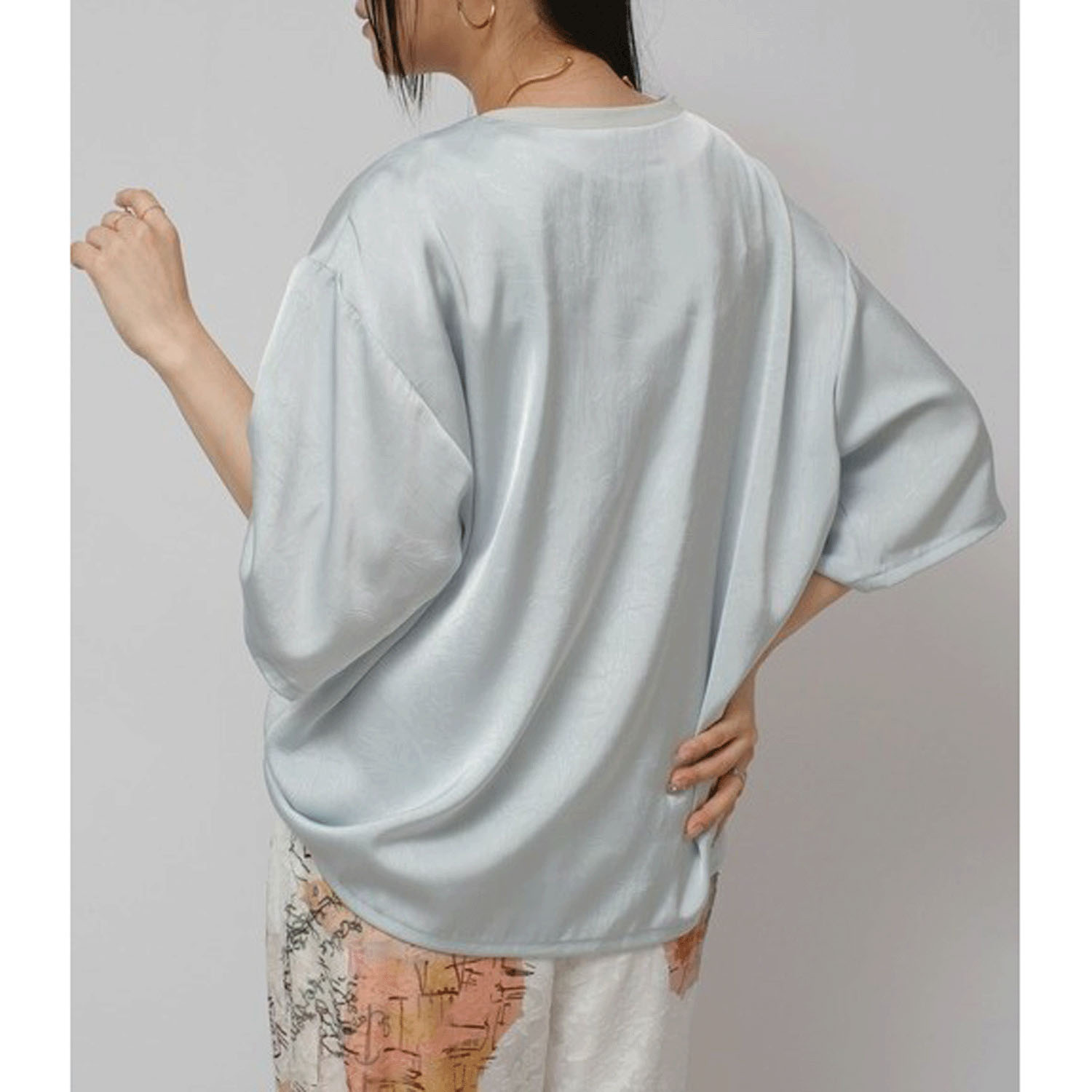 Palm Riche ワッシャーサテンTOPS - 画像15