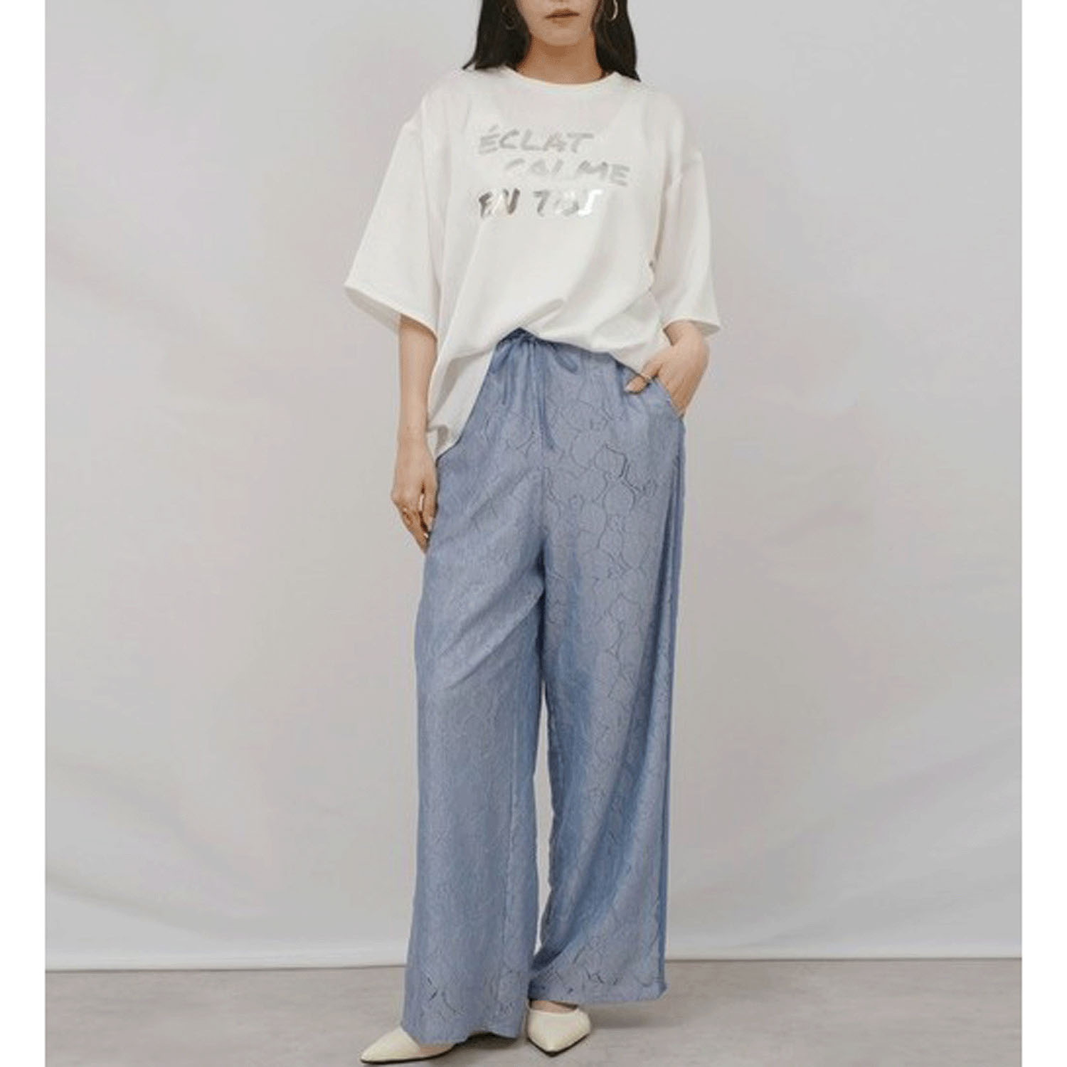 Palm Riche ワッシャーサテンTOPS - 画像3