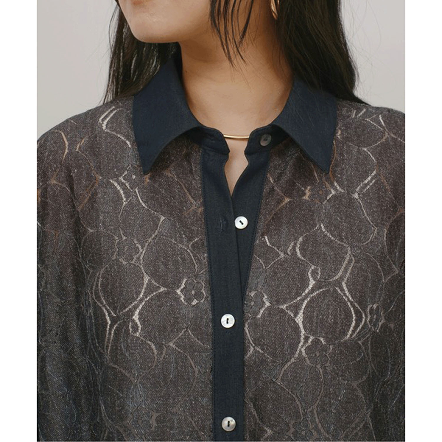 Palm Riche デニムレーストップス - 画像19