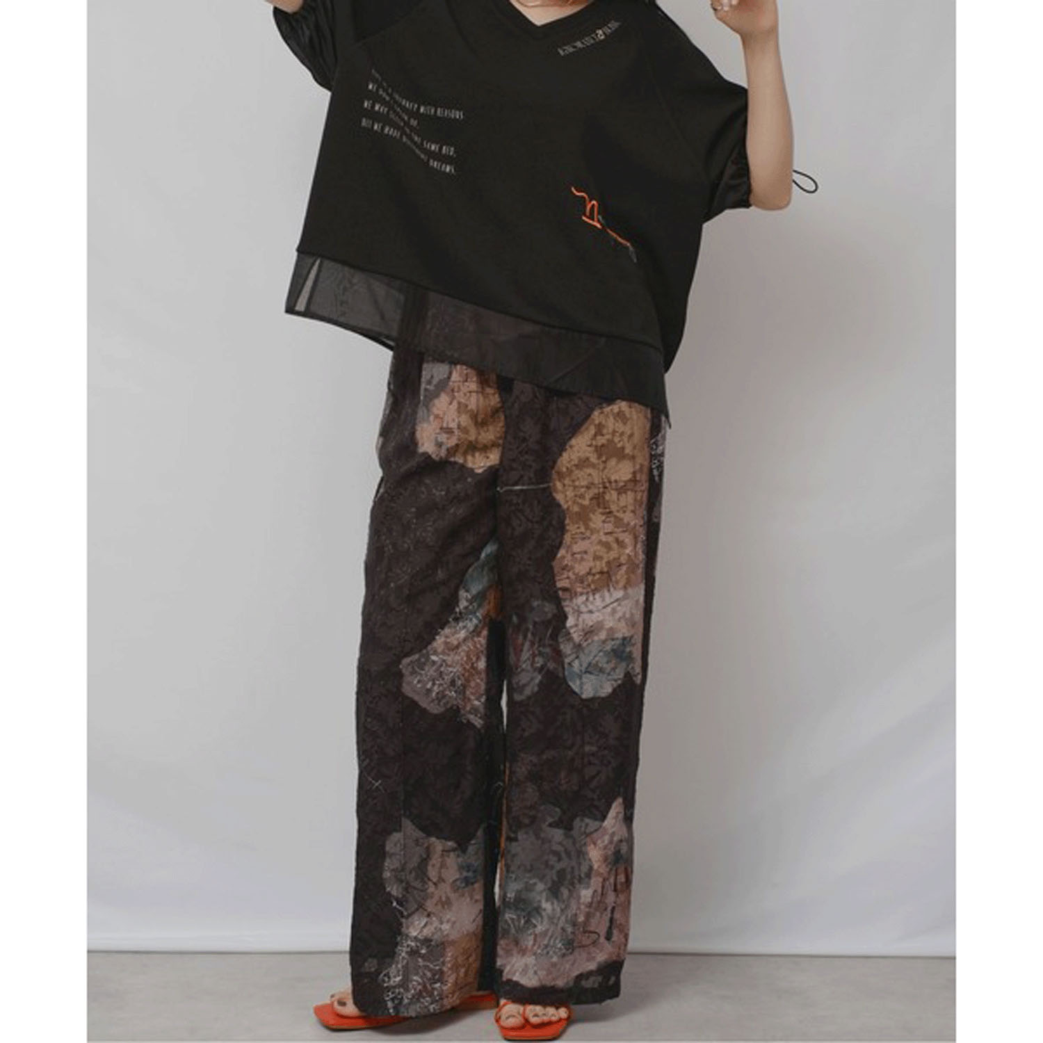 Palm Riche 風景アート柄パンツ - 画像23