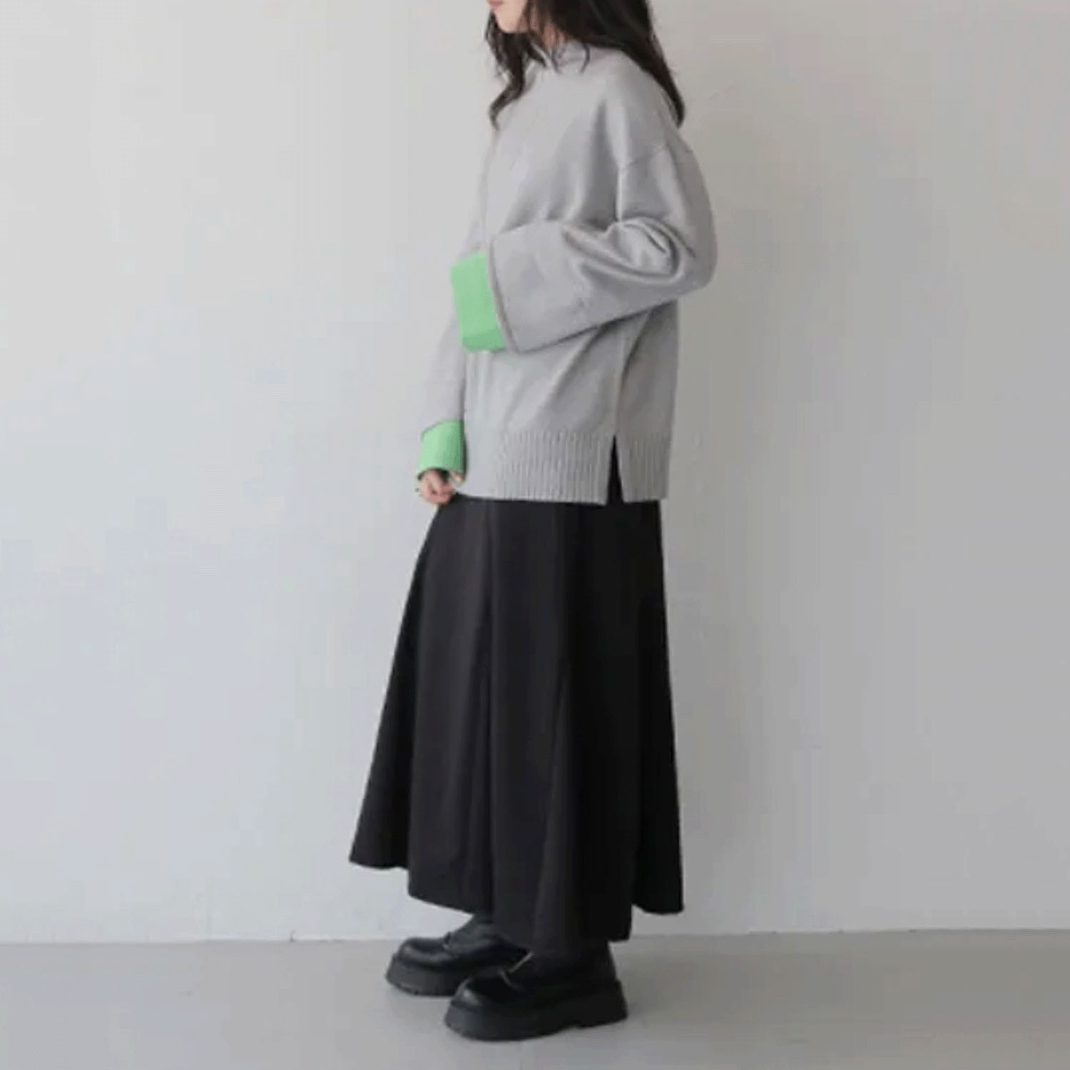 【Insta Live】vingtrois 袖配色プルオーバー - 画像8