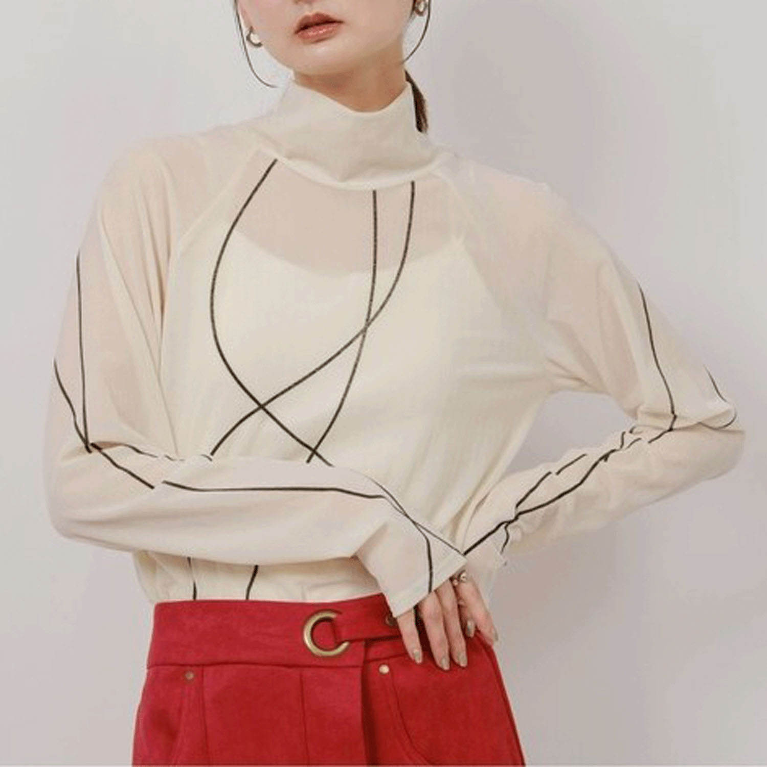 【Insta Live】Palm Riche タトゥライクフロッキートップス - 画像8