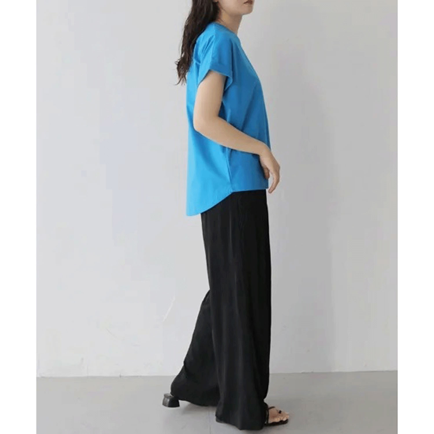 【Insta Live】Vingtrois ドライタッチコットンターンバックT - 画像13