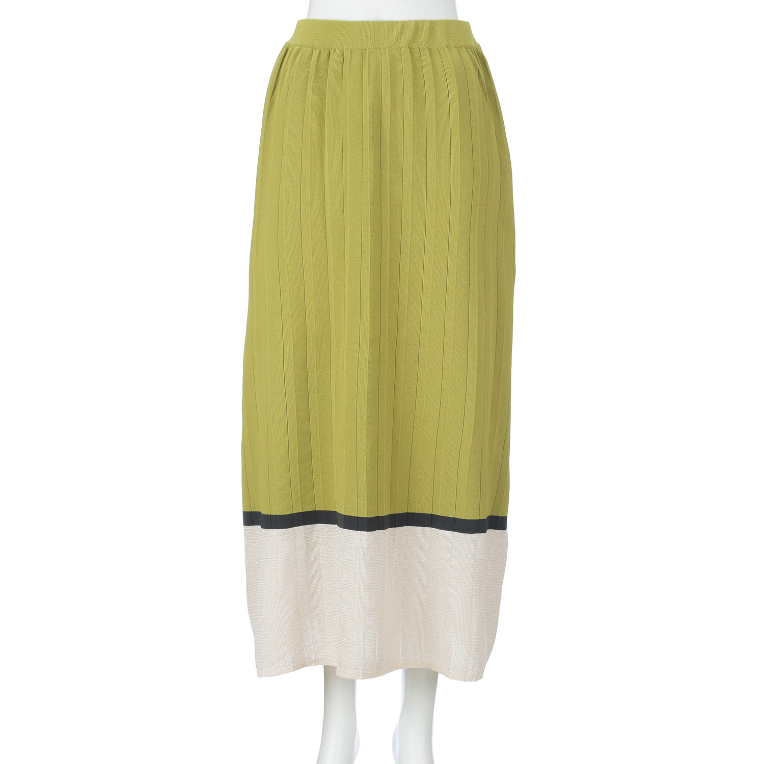 【動画あり】Vingtrois ダンボールニット配色プリーツスカート - 画像7