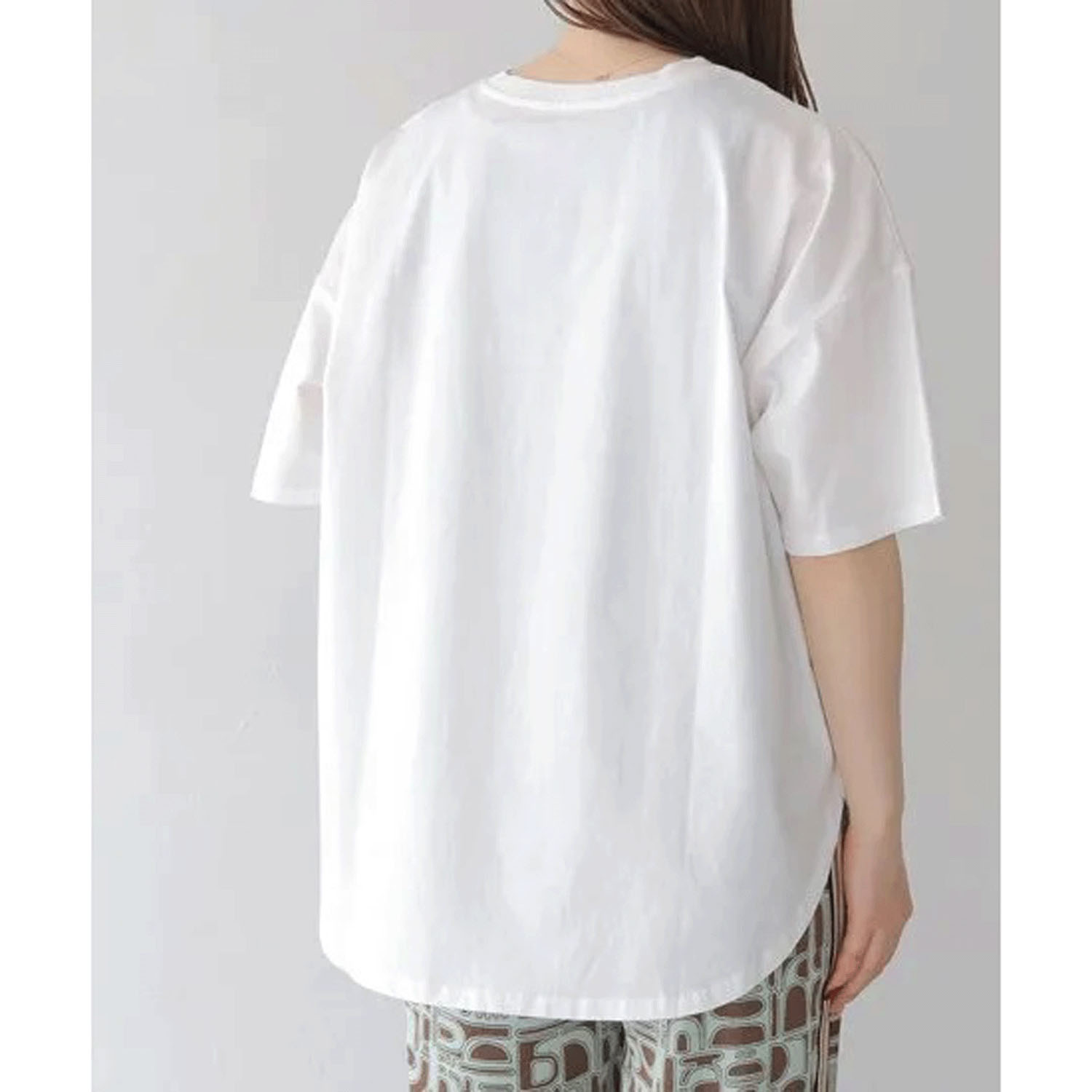 【Insta Live】Vingtrois ドライタッチコットン無地Tシャツ - 画像5