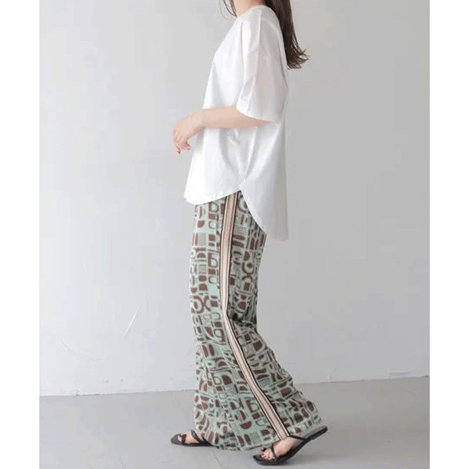 【Insta Live】Vingtrois ドライタッチコットン無地Tシャツ - 画像8