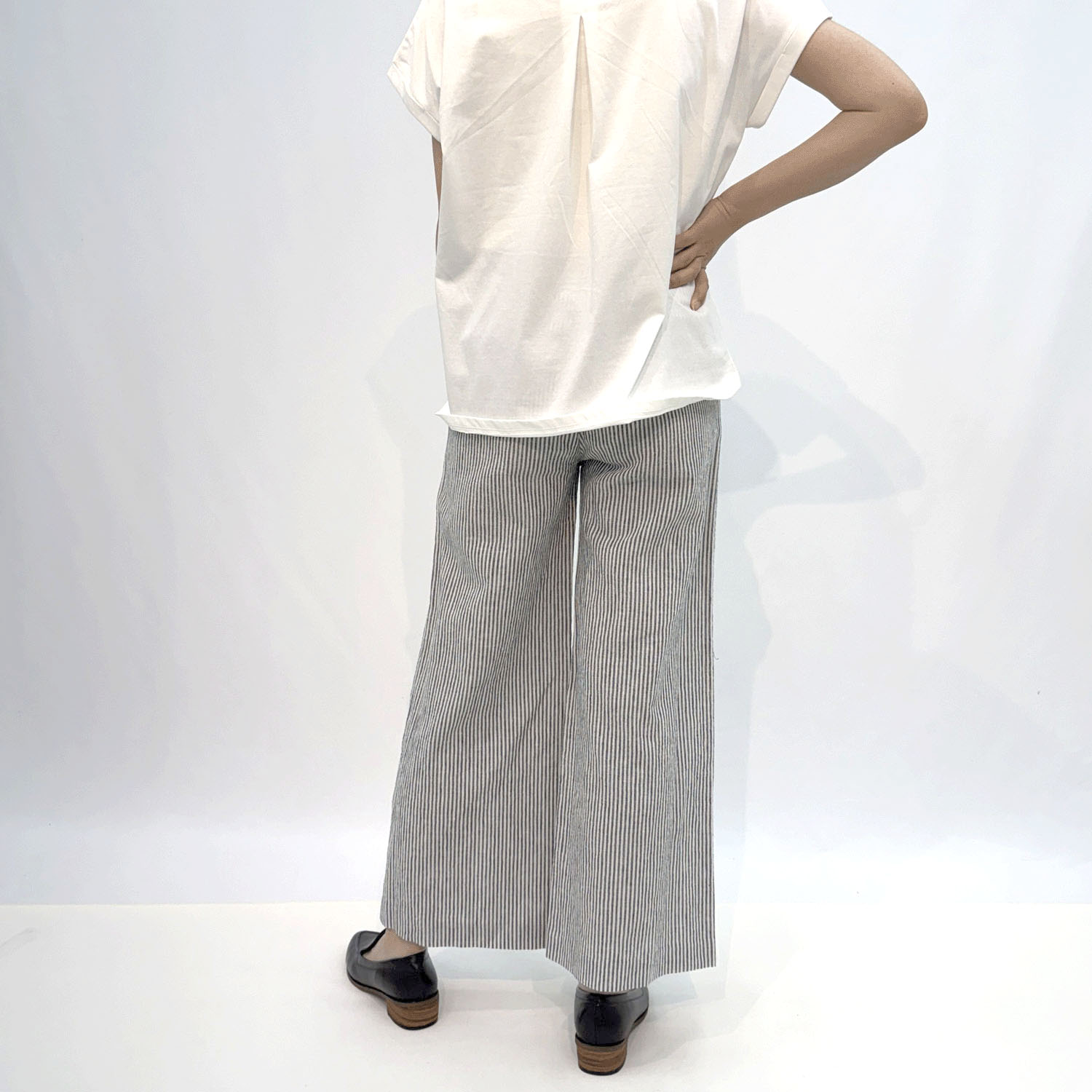 綿麻ワイドパンツ - 画像3