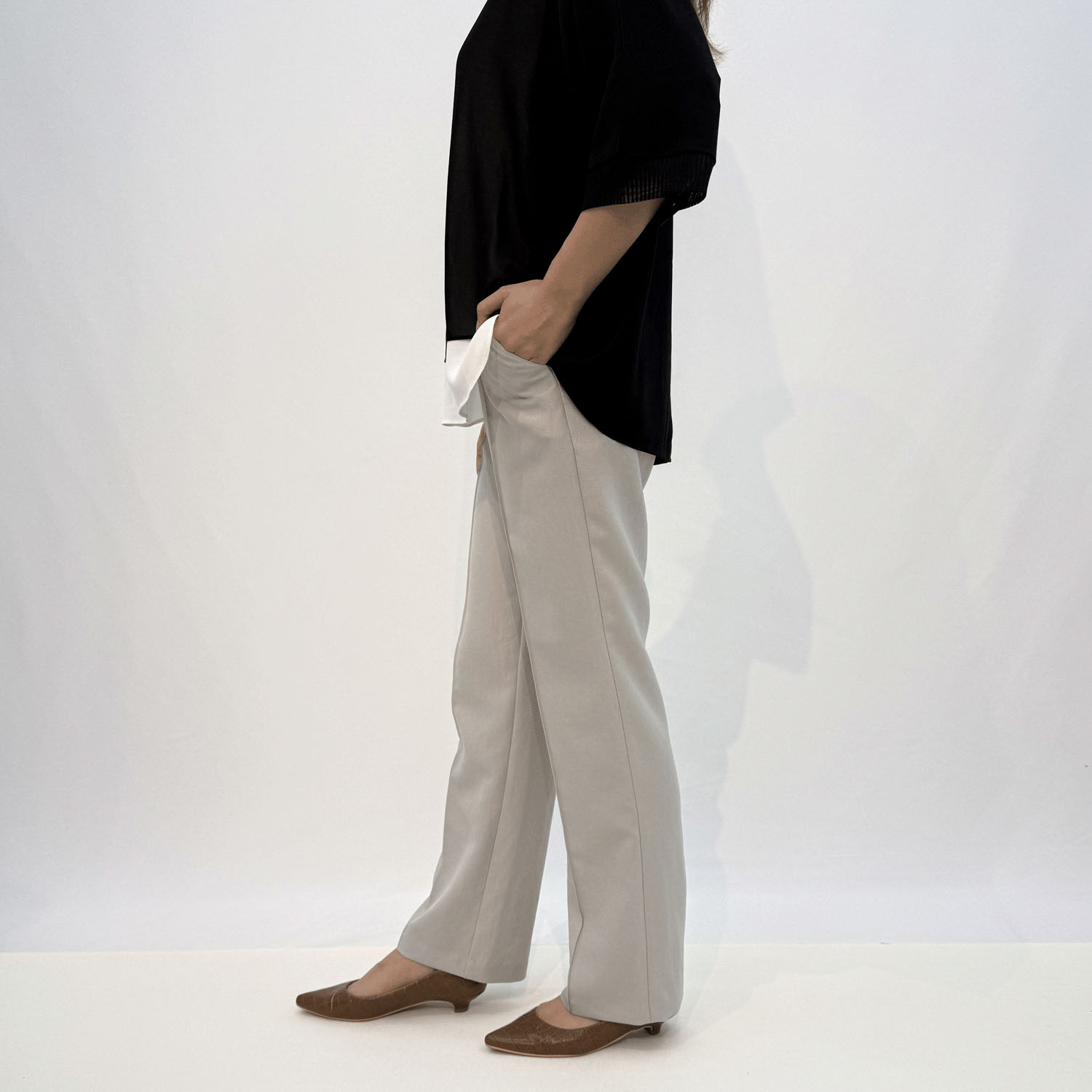 エースワイピンタックストレートパンツ - 画像6