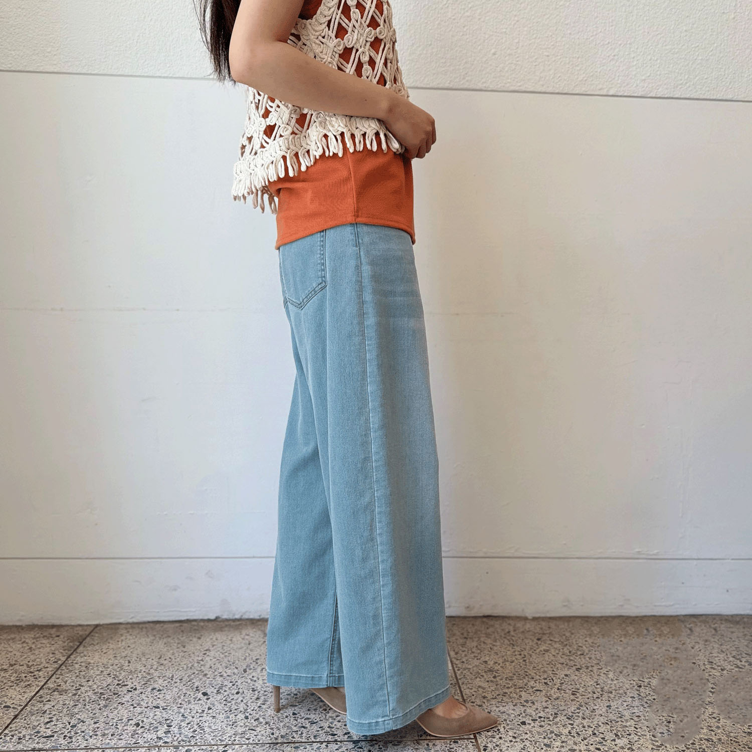 【新色追加！】 【Insta Live】JEUNE ET JOYEUX TCストレッチ デニムカーブパンツ - 画像16