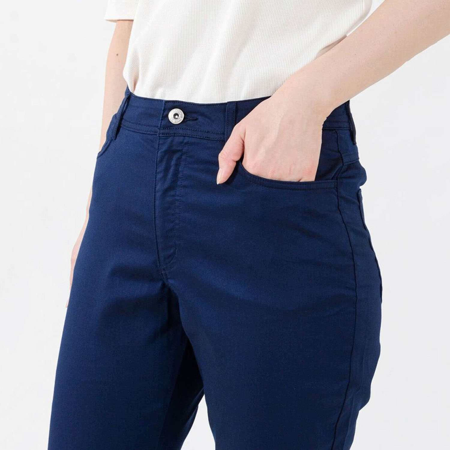 aiai テンセルストレッチアンクルテーパードパンツ - 画像14