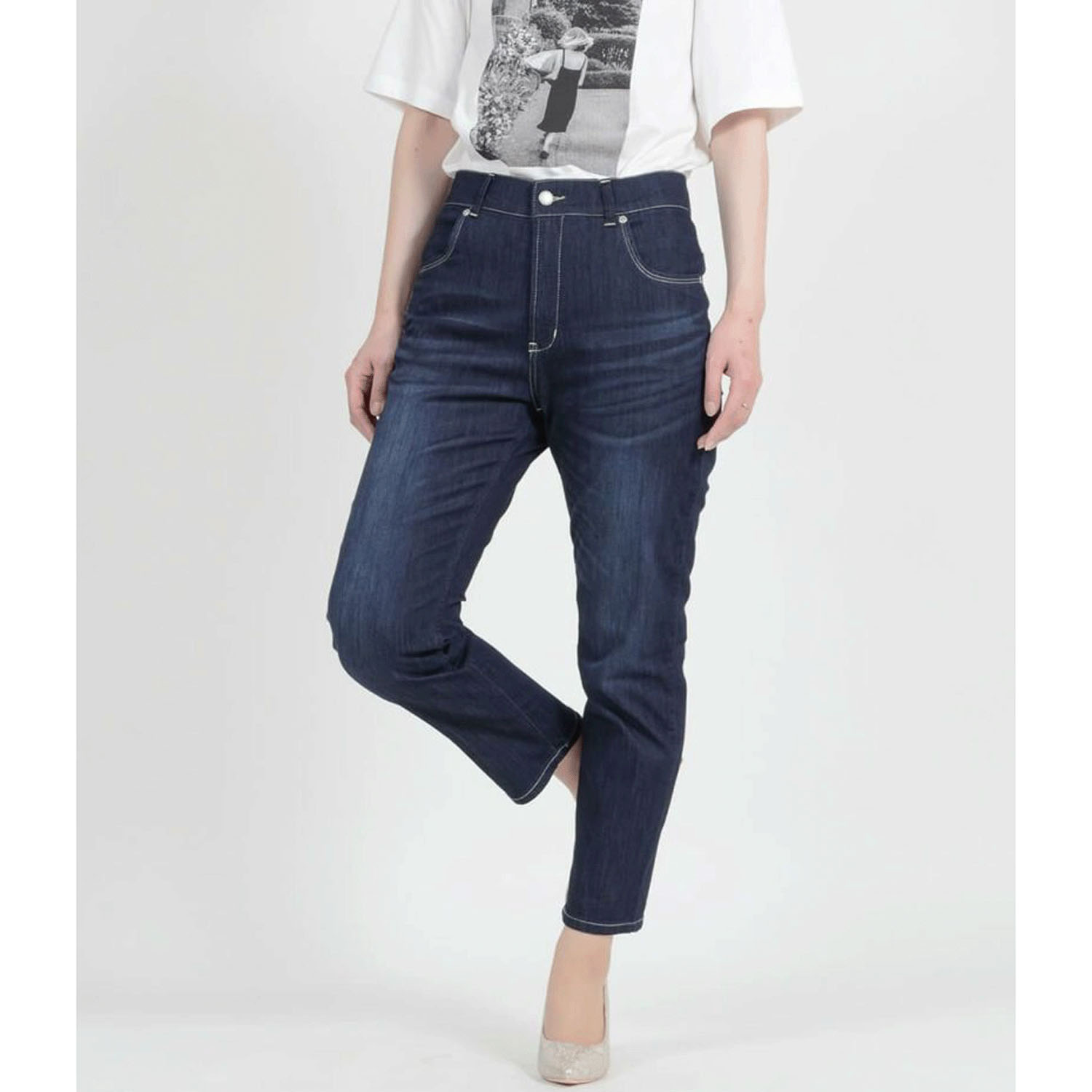 【Insta Live】aiai C／Nクールストレッチ 木陰デニムアンクルテーパード - 画像33