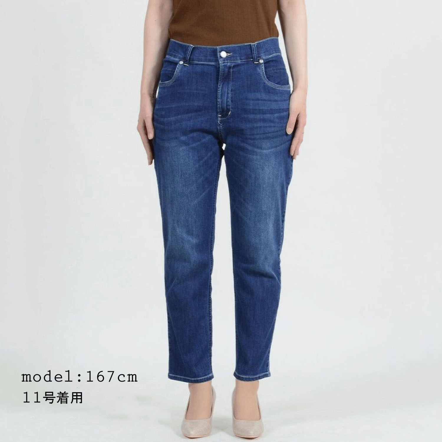 【Insta Live】aiai C／Nクールストレッチ 木陰デニムアンクルテーパード