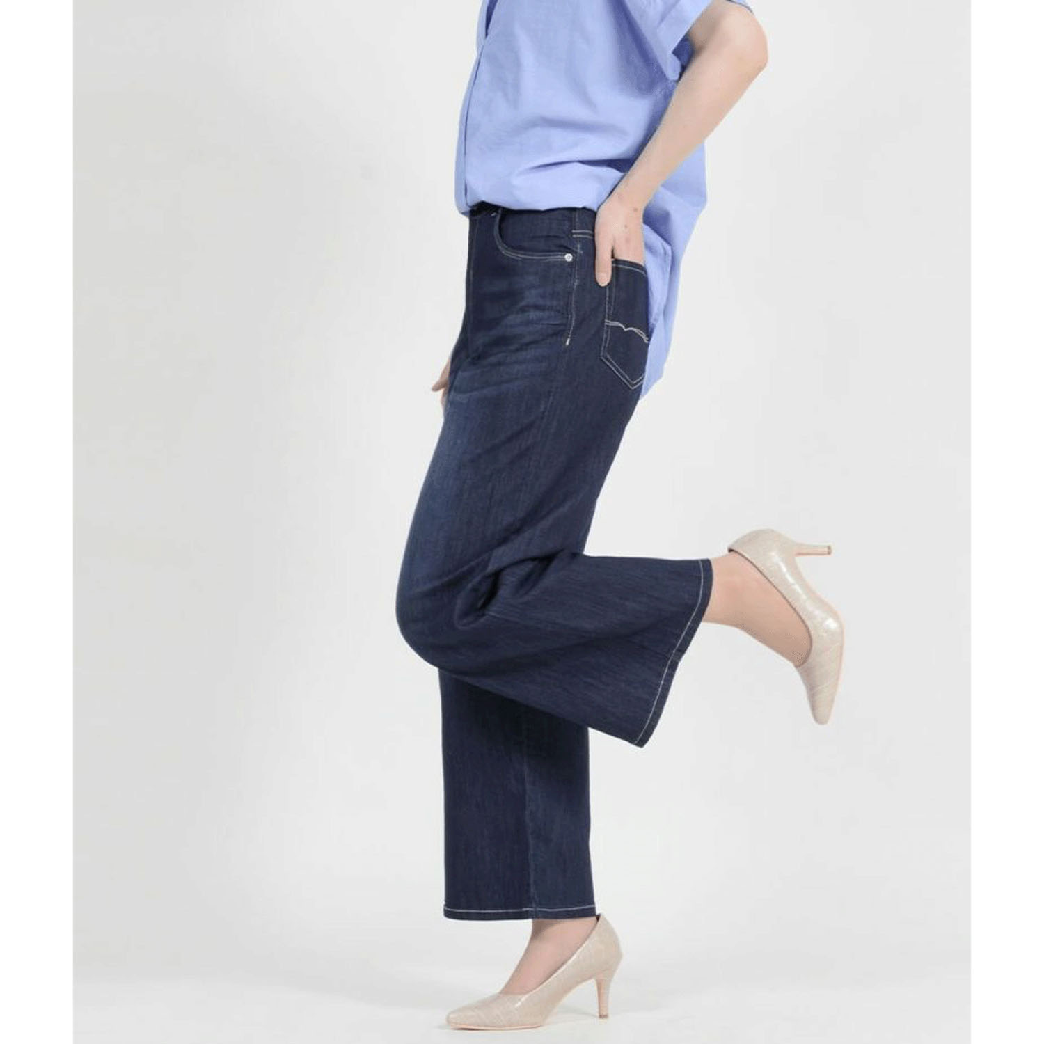 【InstaLive】aiai C／Nクールストレッチ 木陰デニムセミワイドパンツ - 画像28