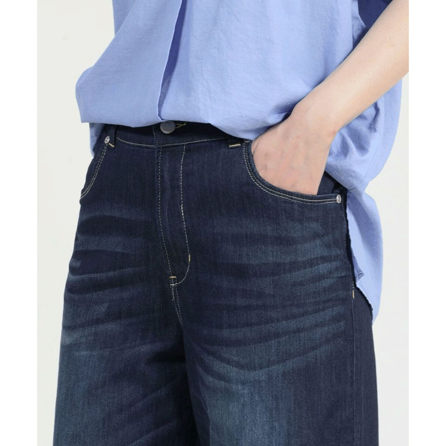 【InstaLive】aiai C／Nクールストレッチ 木陰デニムセミワイドパンツ - 画像28