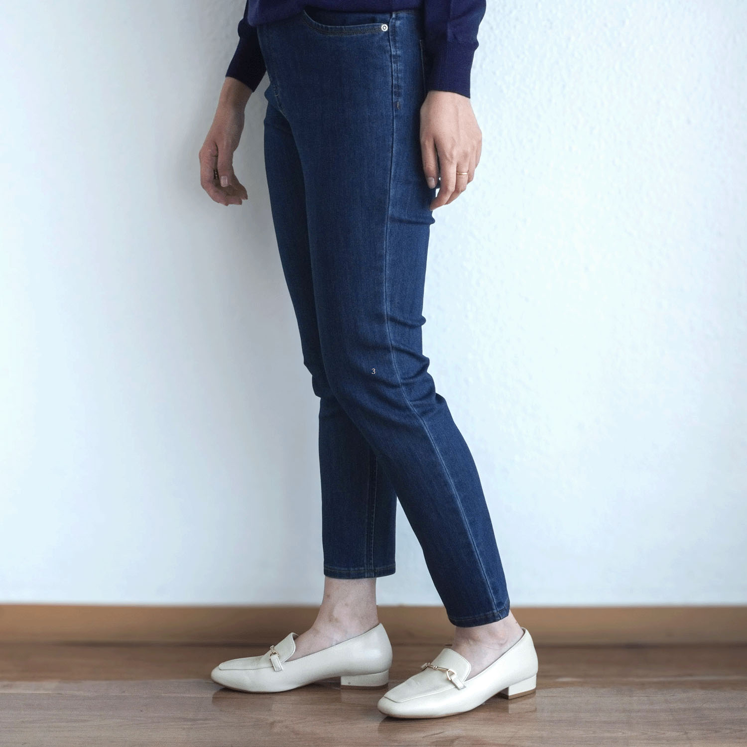 【Insta Live】aiai 木漏れ日デニム テーパードパンツ - 画像4