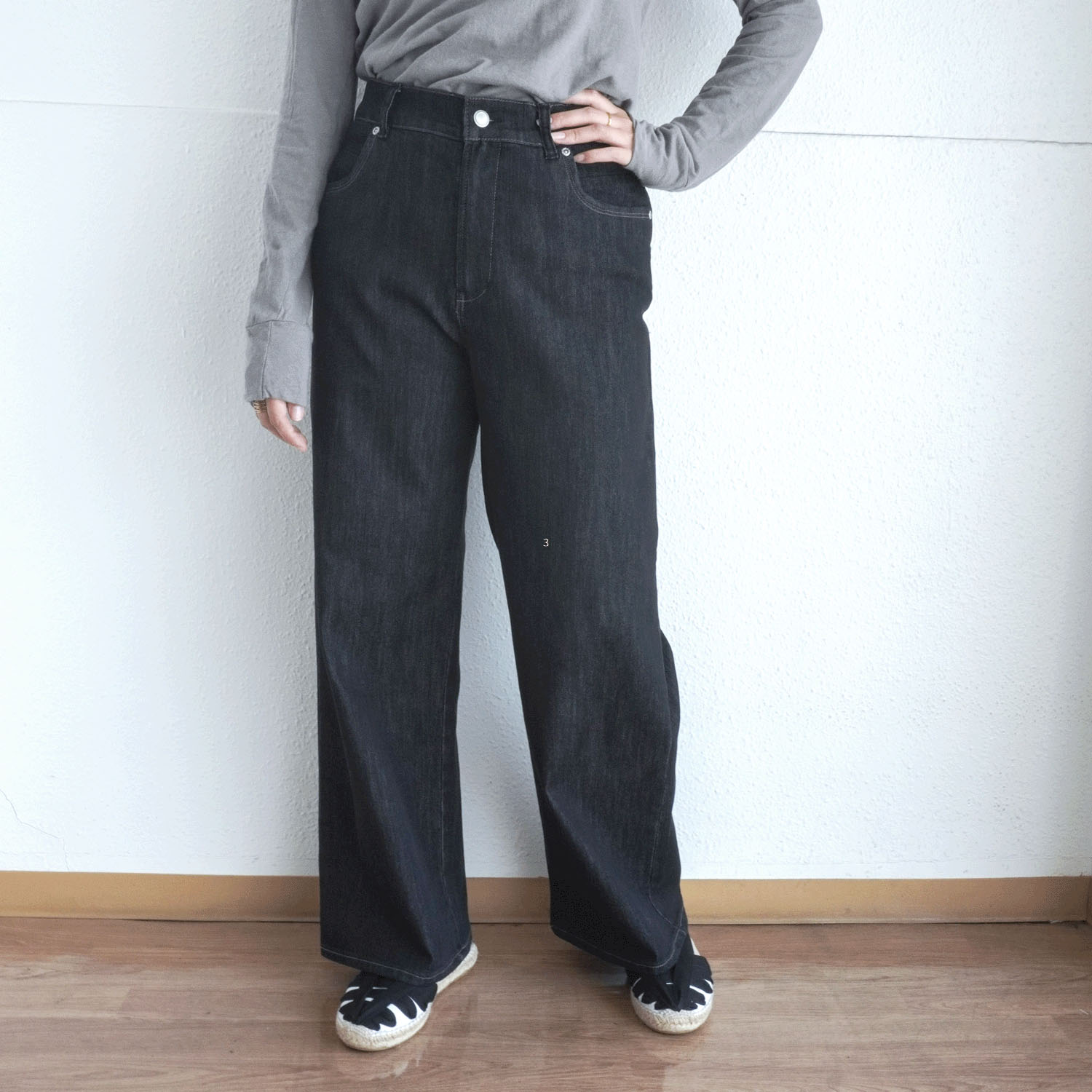 【Insta Live】aiai 木漏れ日デニム ワイドパンツ - 画像3