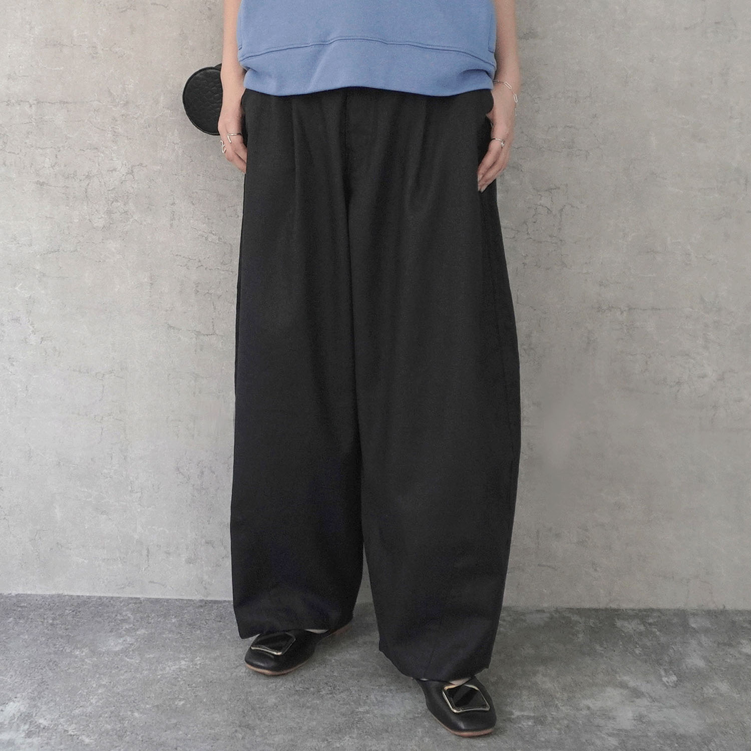 nod 麻100％バナナワイドパンツ - 画像5