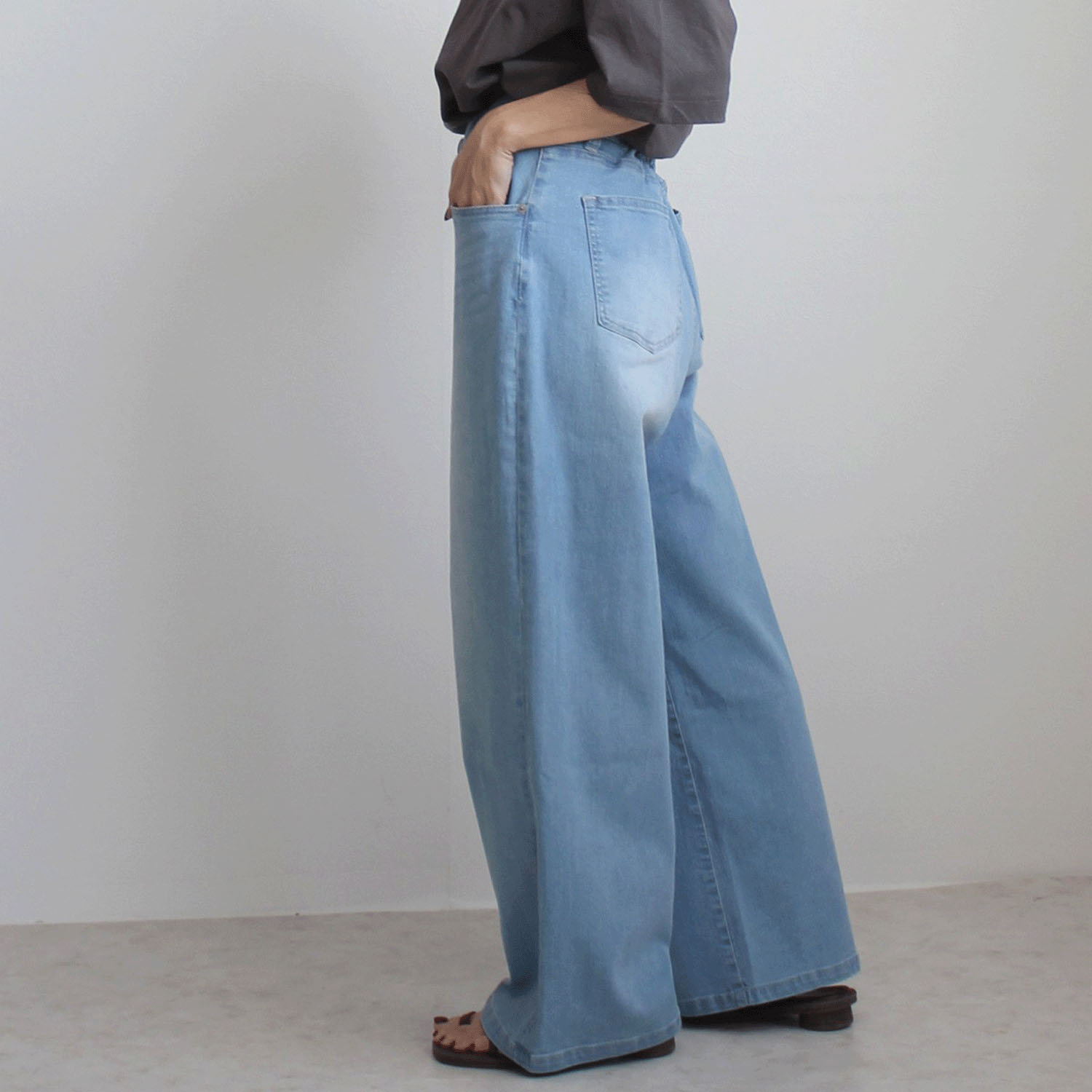 【Insta Live】W HEART Coolishワイドパンツ - 画像12