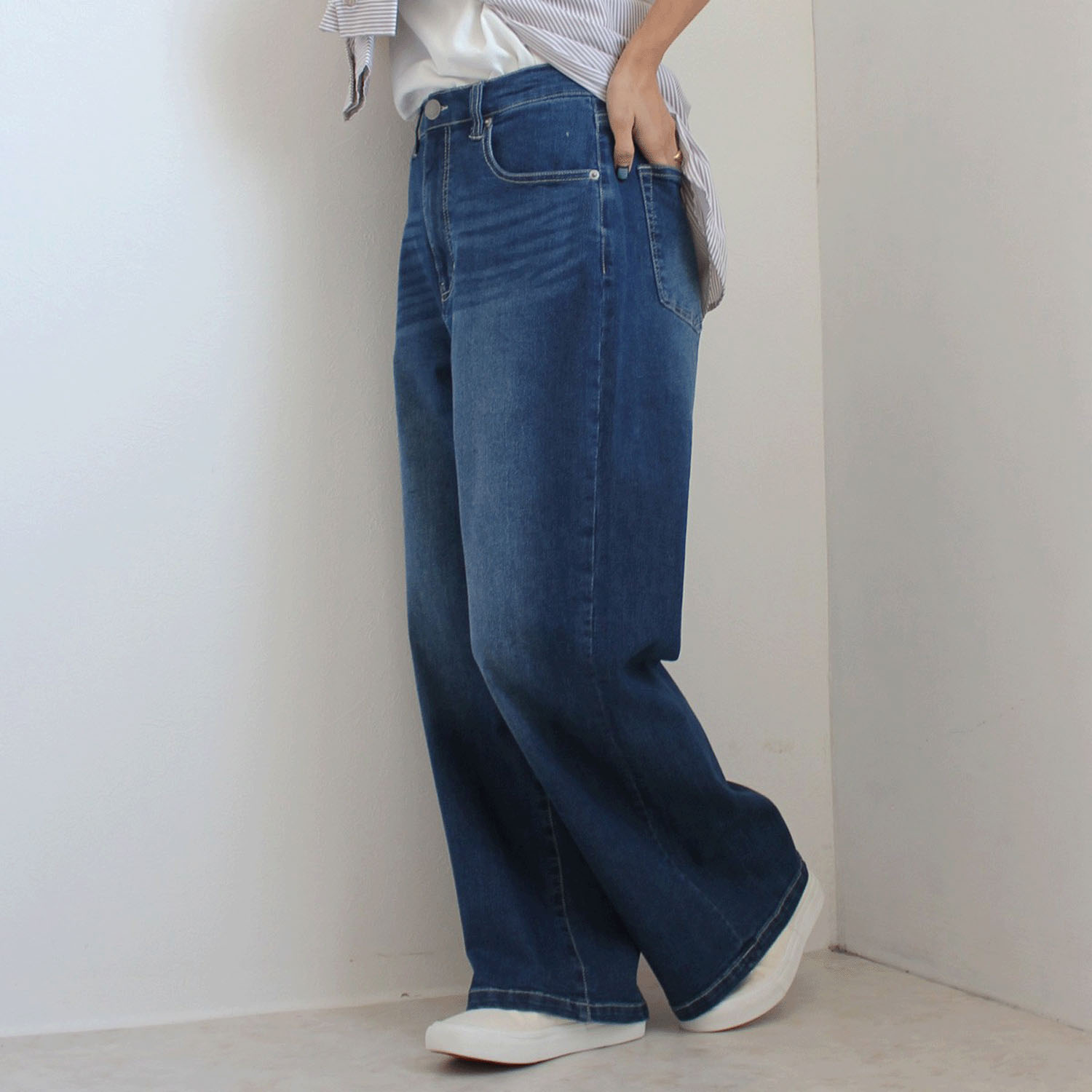 【Insta Live】W HEART Coolishワイドパンツ - 画像3