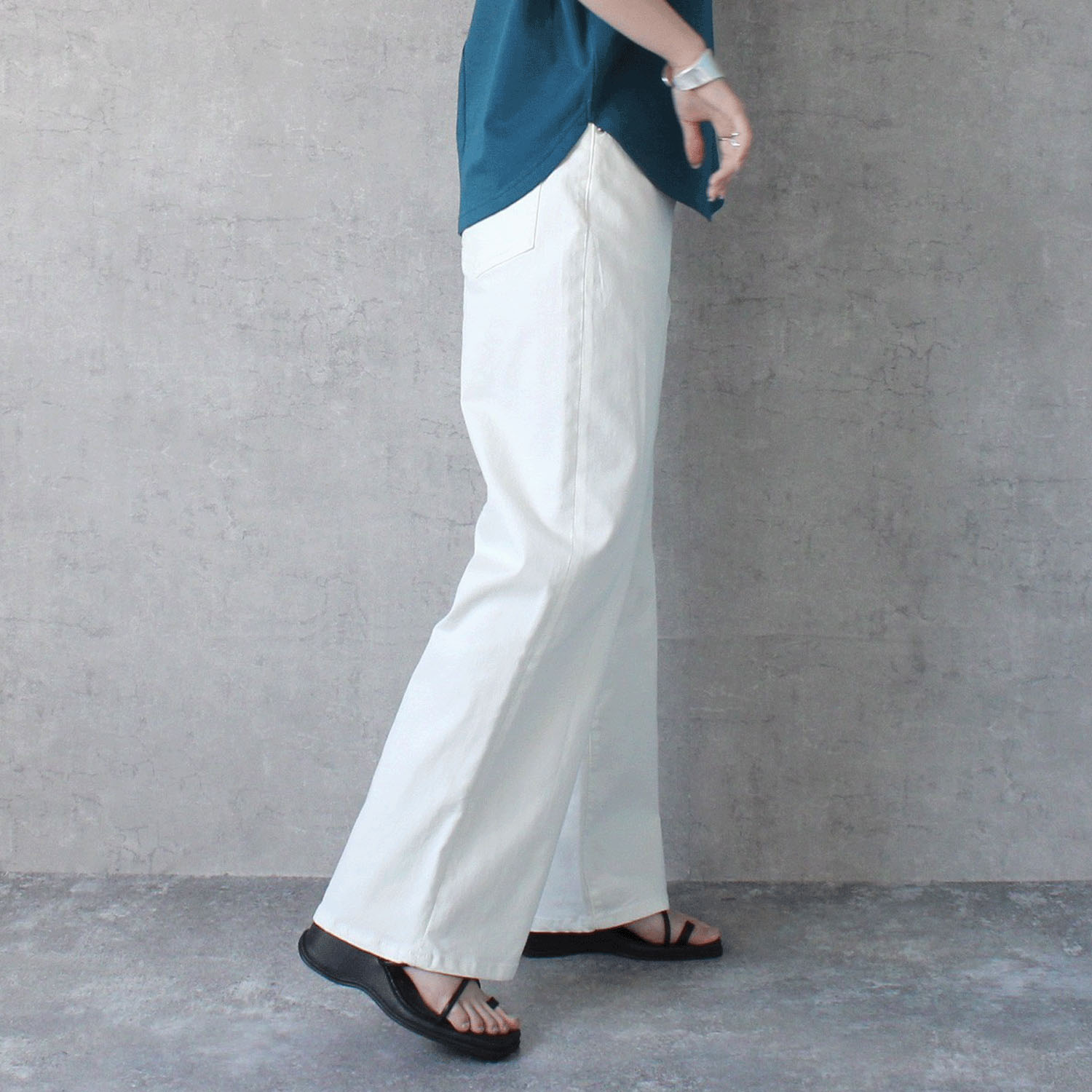 【Insta Live】W HEART Coolishワイドパンツ - 画像6