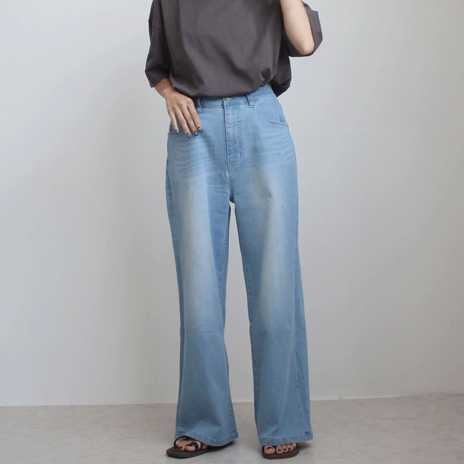 【Insta Live】W HEART Coolishワイドパンツ - 画像10