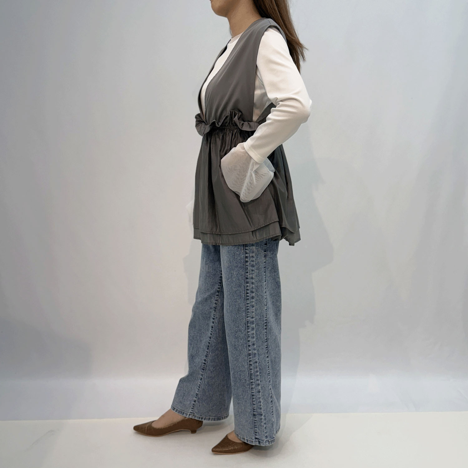 冷感UVデニムサイドライン - 画像7