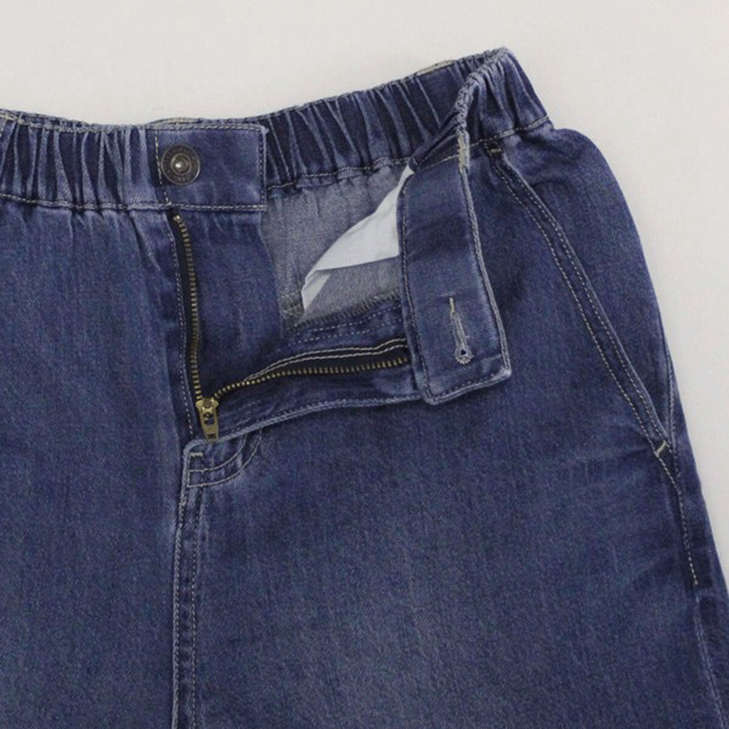 W HEART 麻混デニムワイドパンツ - 画像15