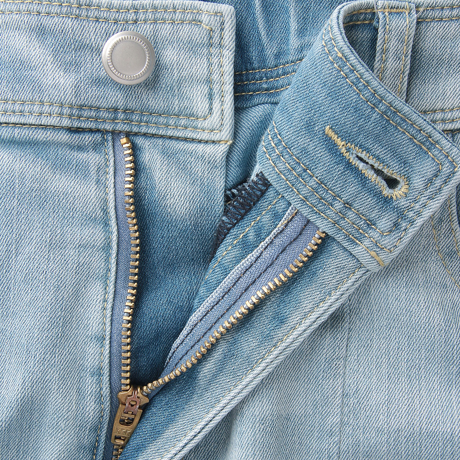 JEUNE ET JOYEUX TCストレッチ デニムカーヴィーパンツ - 画像4