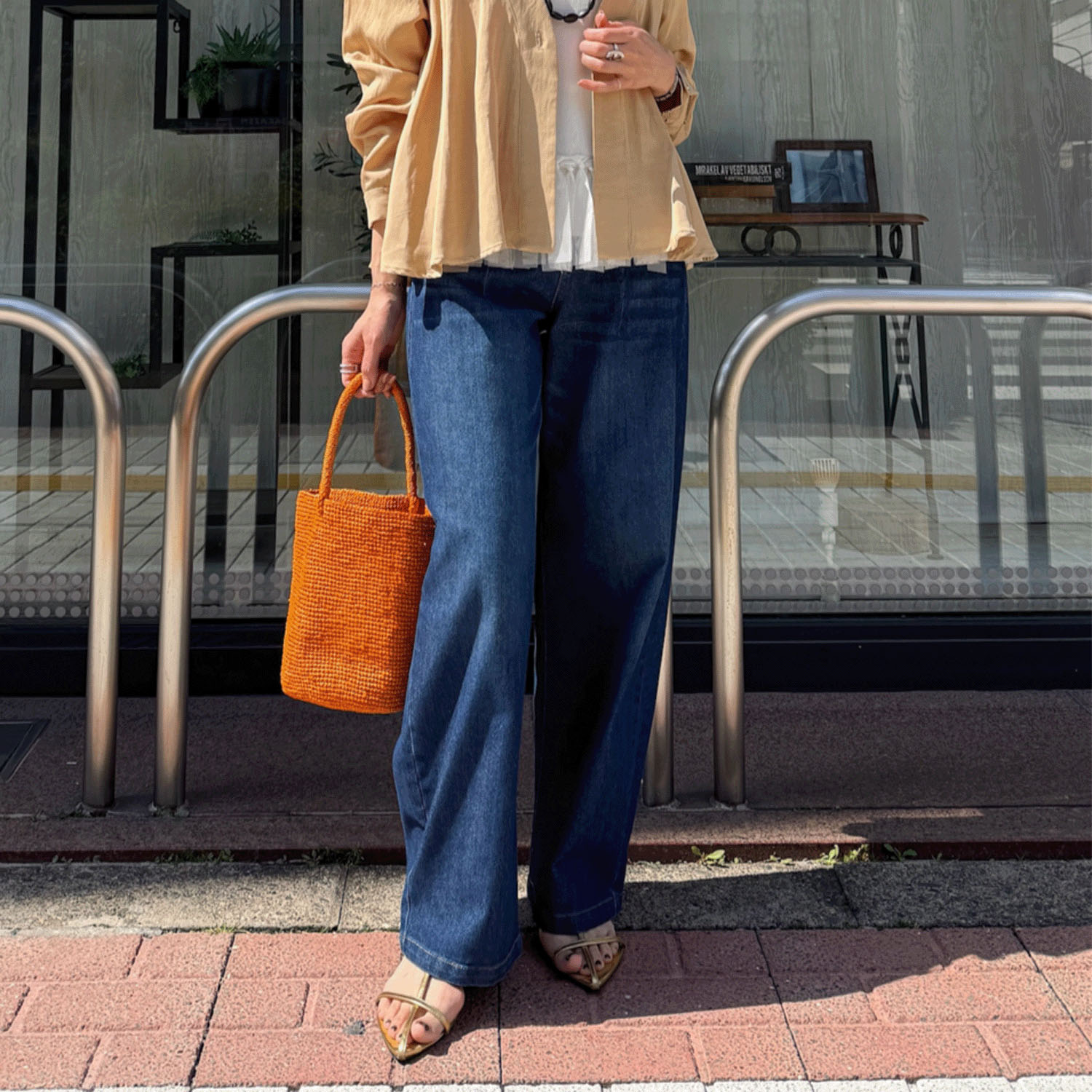 【Insta Live】JEUNE ET JOYEUX TCストレッチ デニムカーヴィーパンツ