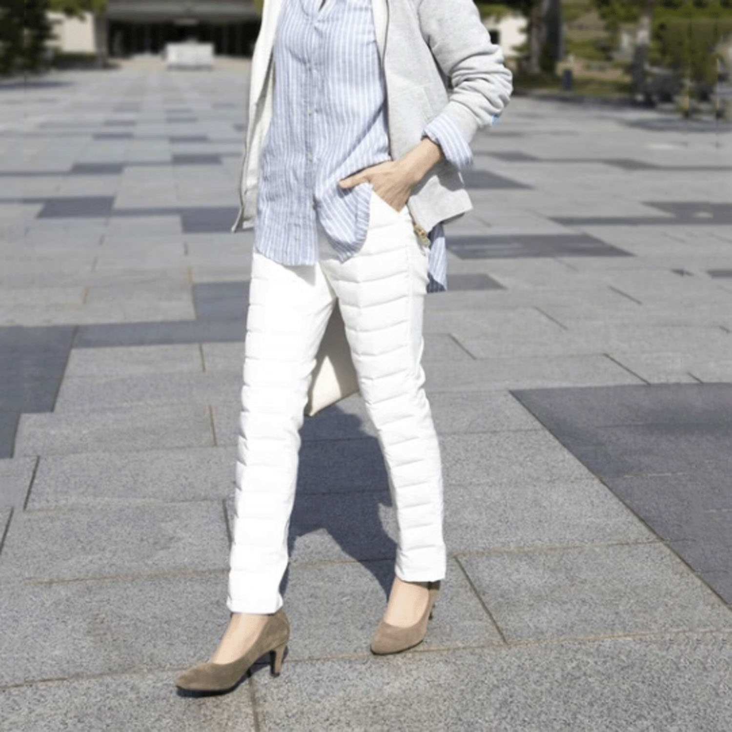 【InstaLive】 無地ダウンパンツ - 画像1