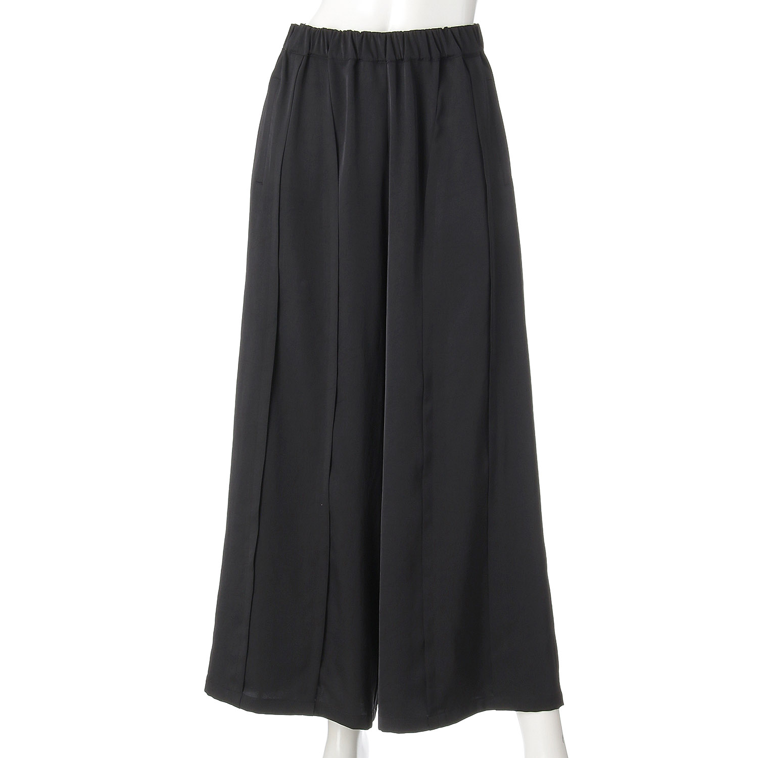 無地タックワイドパンツ - 画像2