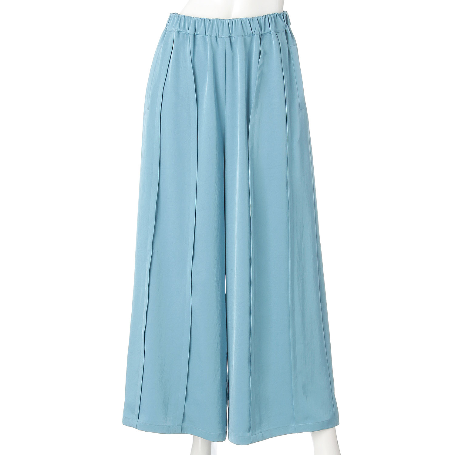 無地タックワイドパンツ - 画像4