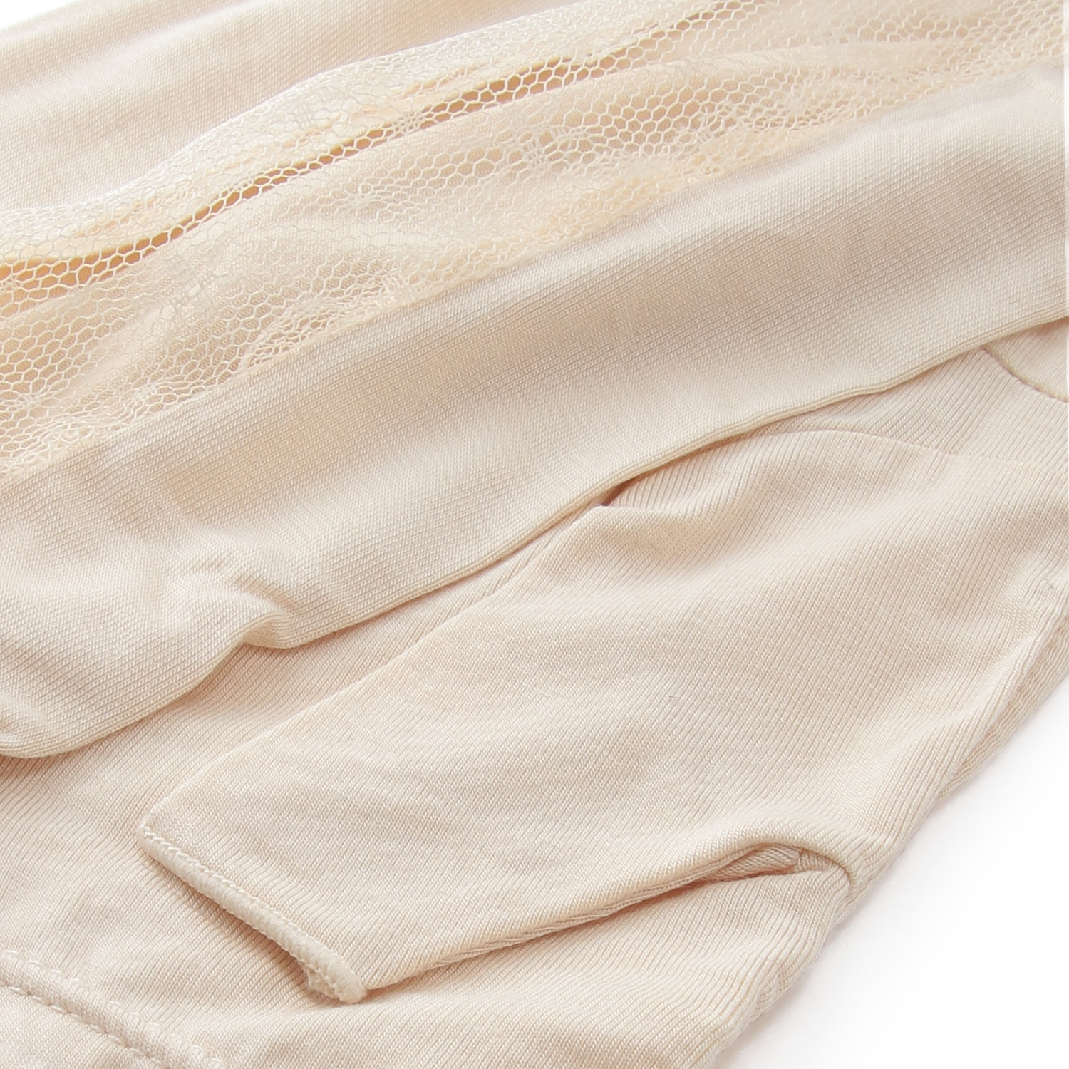 竹繊維メッシュ切替フリルアームカバー - 画像4