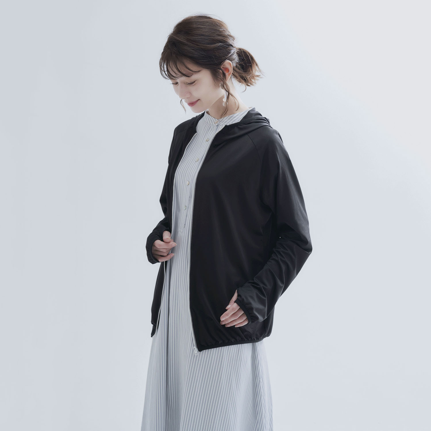 体型カバー涼やかUVパーカー S～Mサイズ - 画像12
