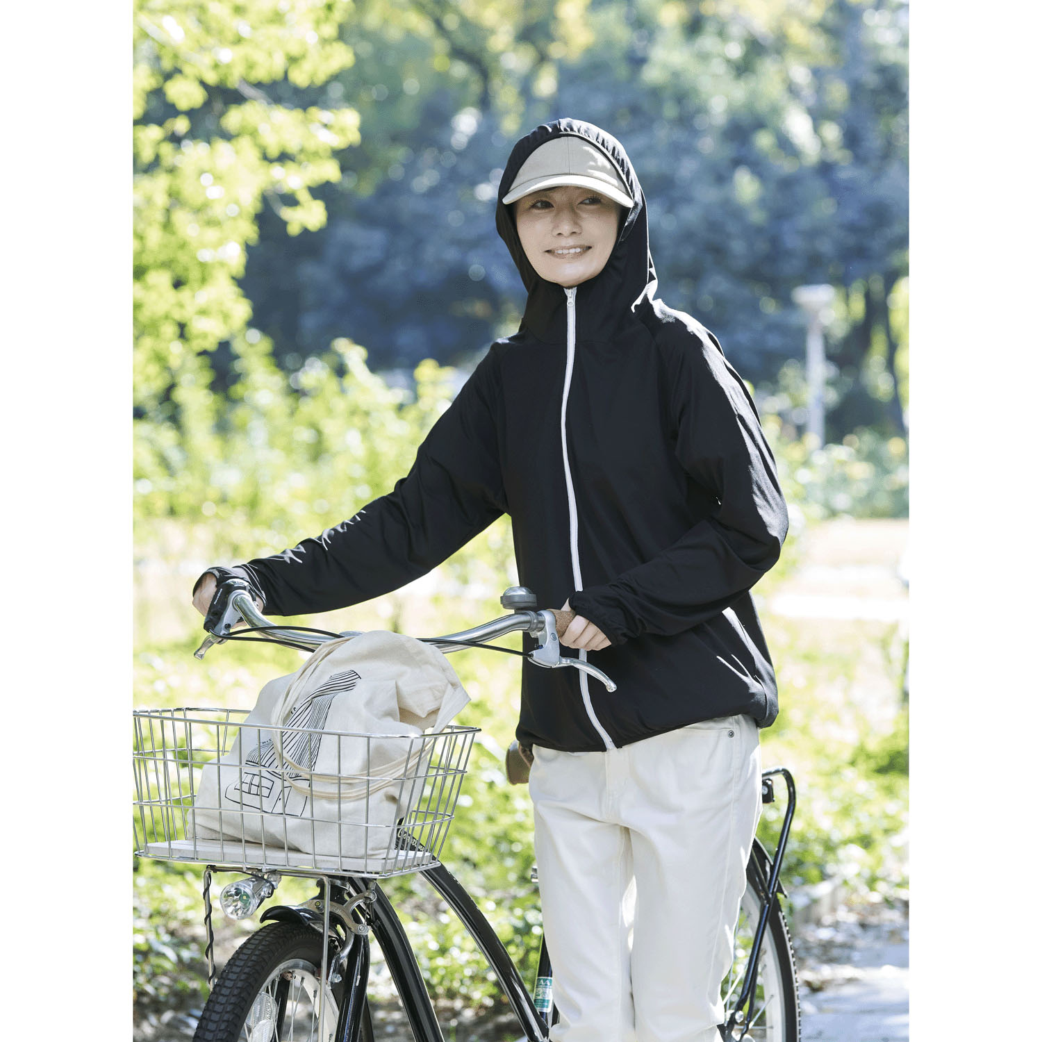 体型カバー涼やかUVパーカー S～Mサイズ - 画像15