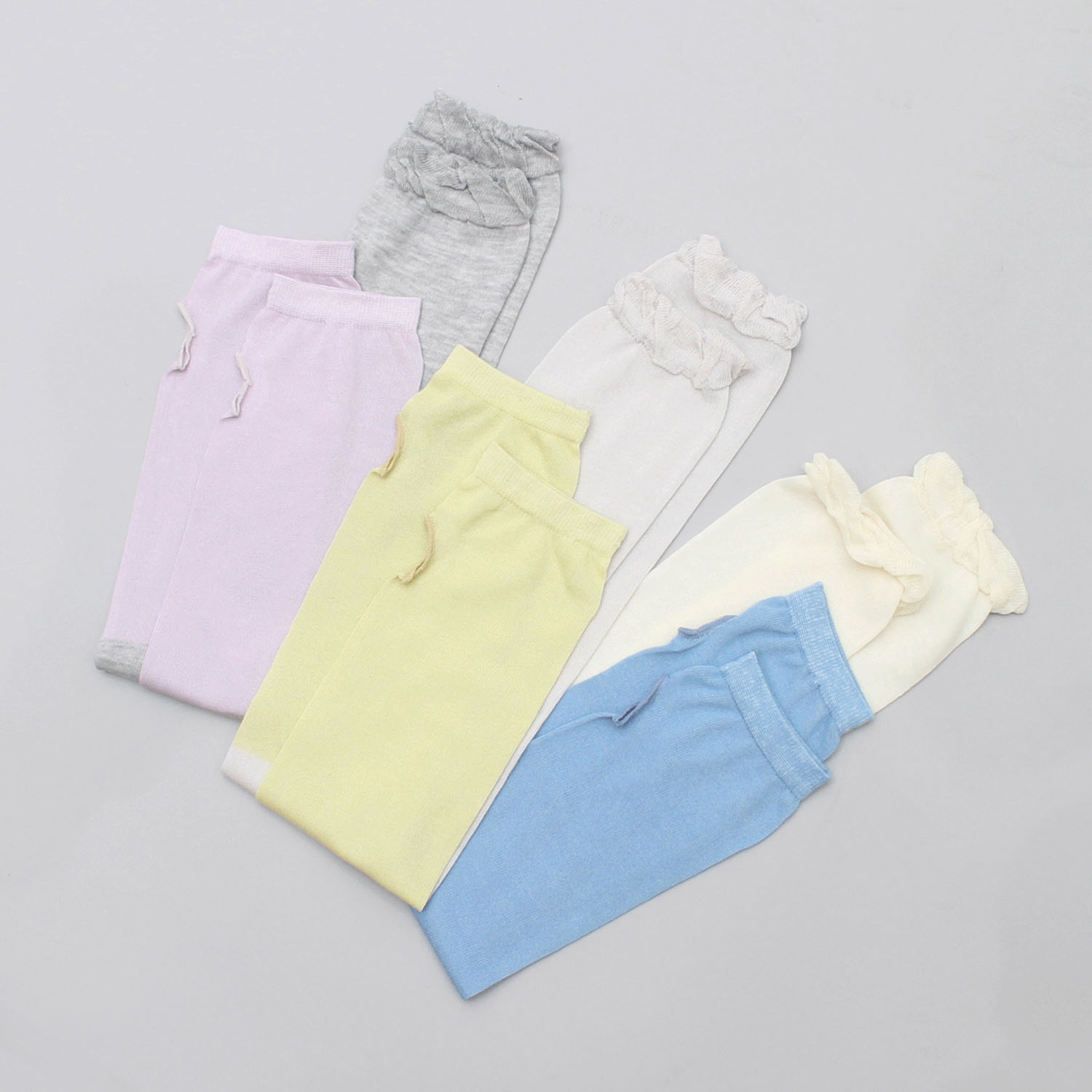 竹繊維バイカラーアームカバー - 画像2