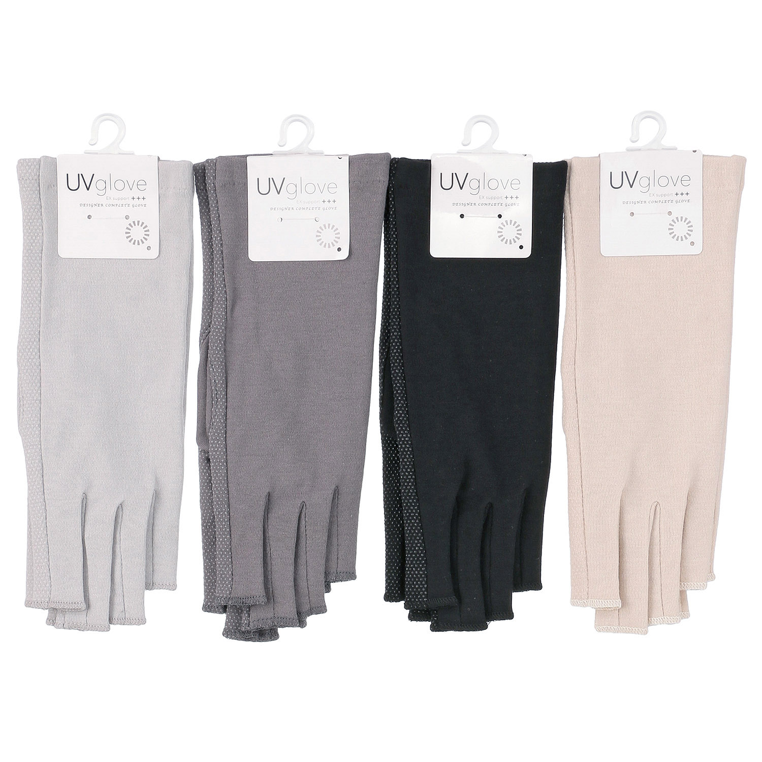 UV綿指切り手袋 ショート - 画像1