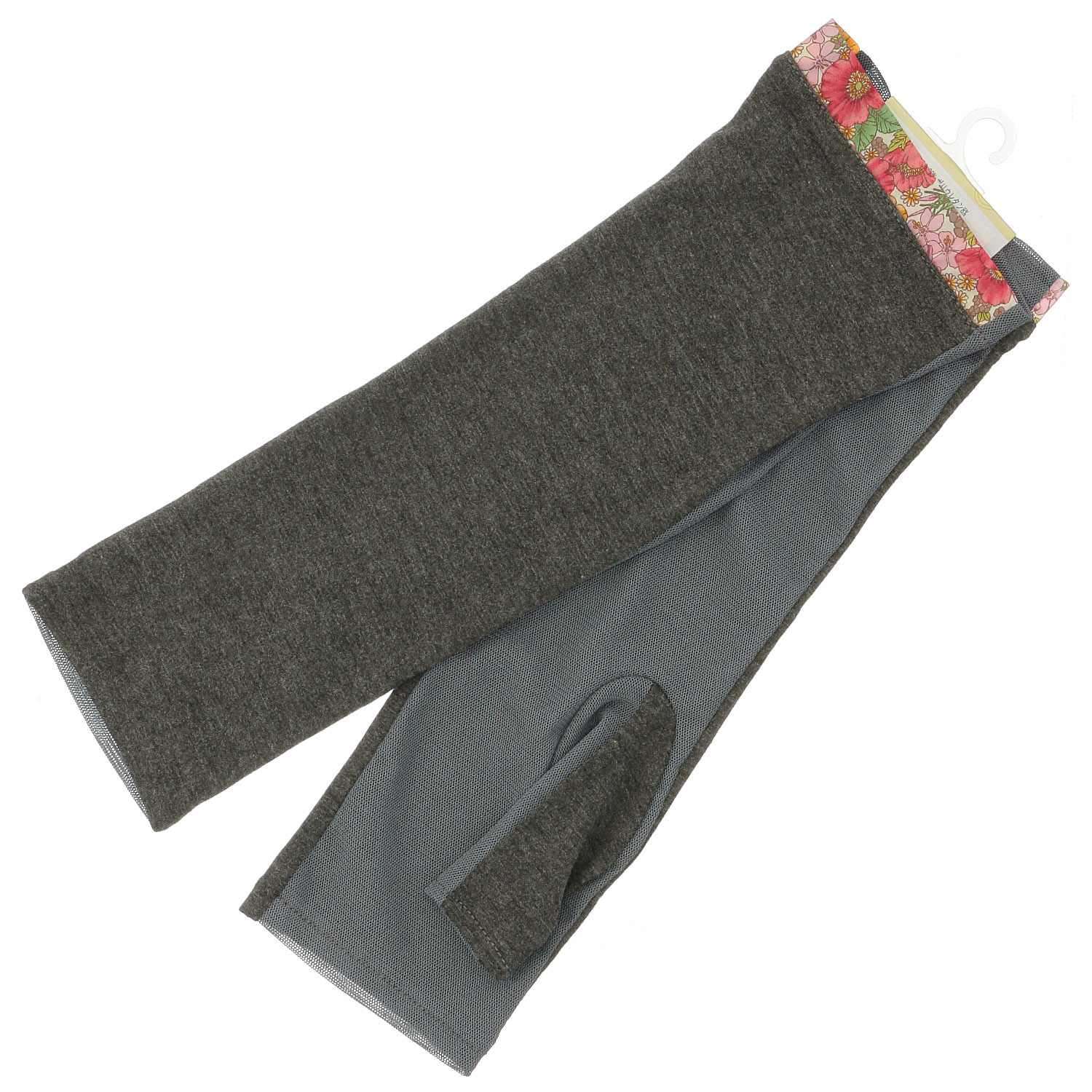 接触冷感 花柄UVアームカバー ミドル丈 - 画像3